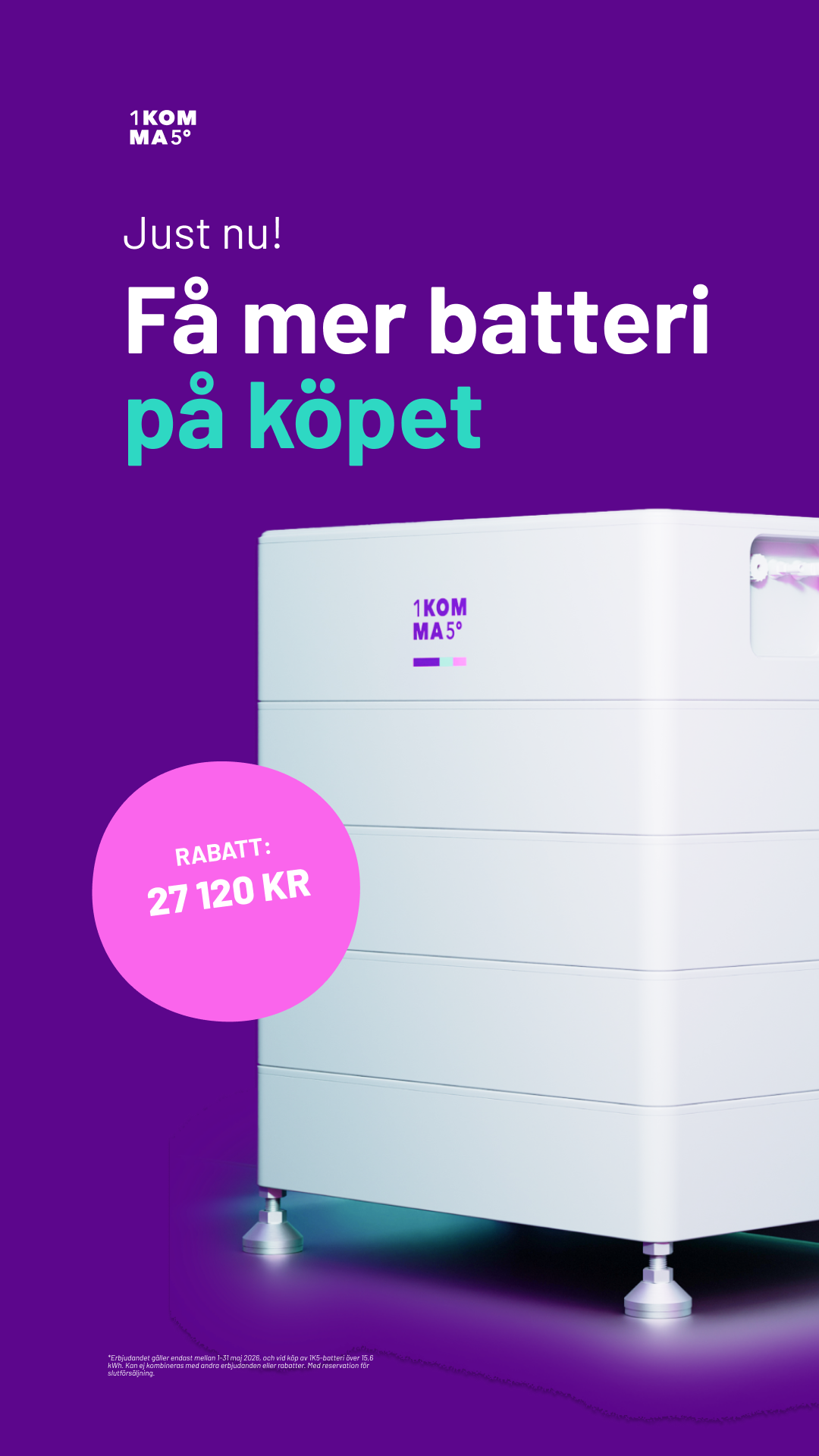 1KOMMA5 Sverige Facebook ad
