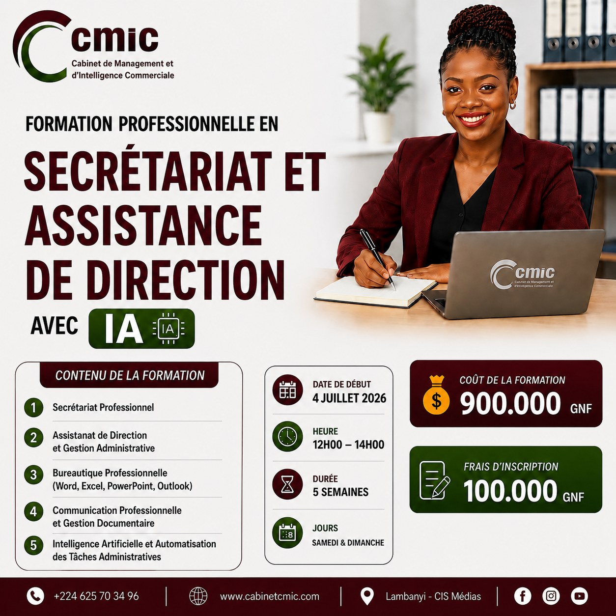 ππππ’π§ππ ππππ Facebook ad: FORMATION CERTIFIANTE EN SECRΓTARIAT, ASSISTANCE DEβ¦