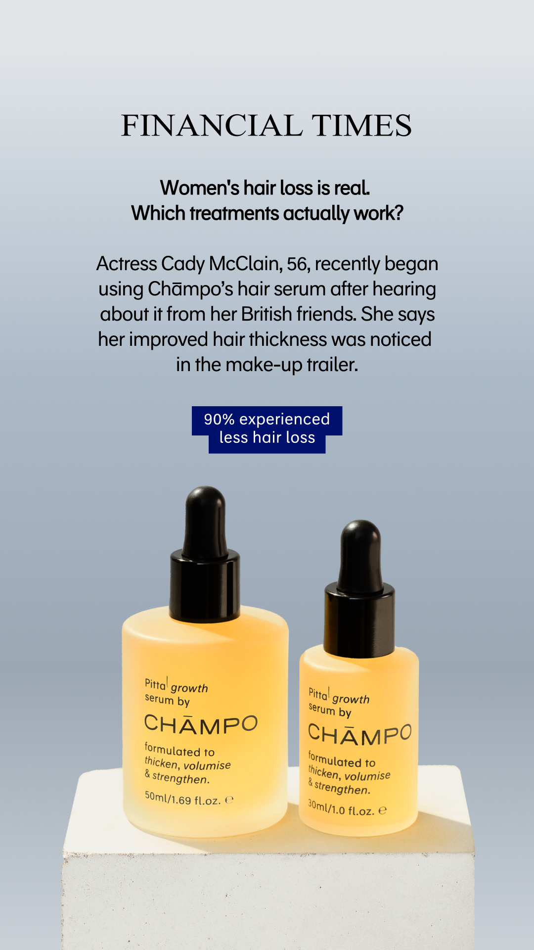 Chāmpo Haircare Facebook ad