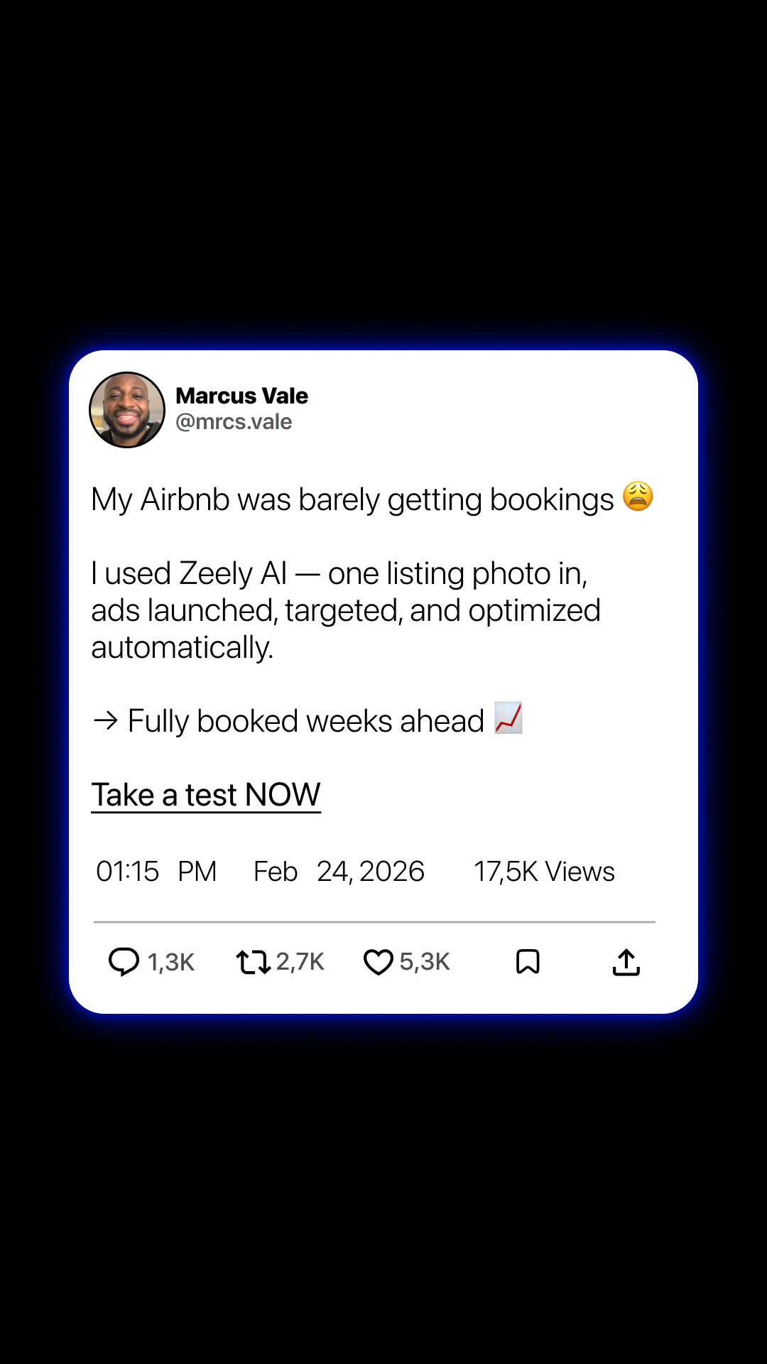 Zeely Facebook ad