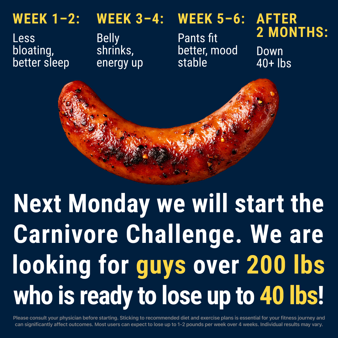 28 Day Carnivore Challenge Facebook ad