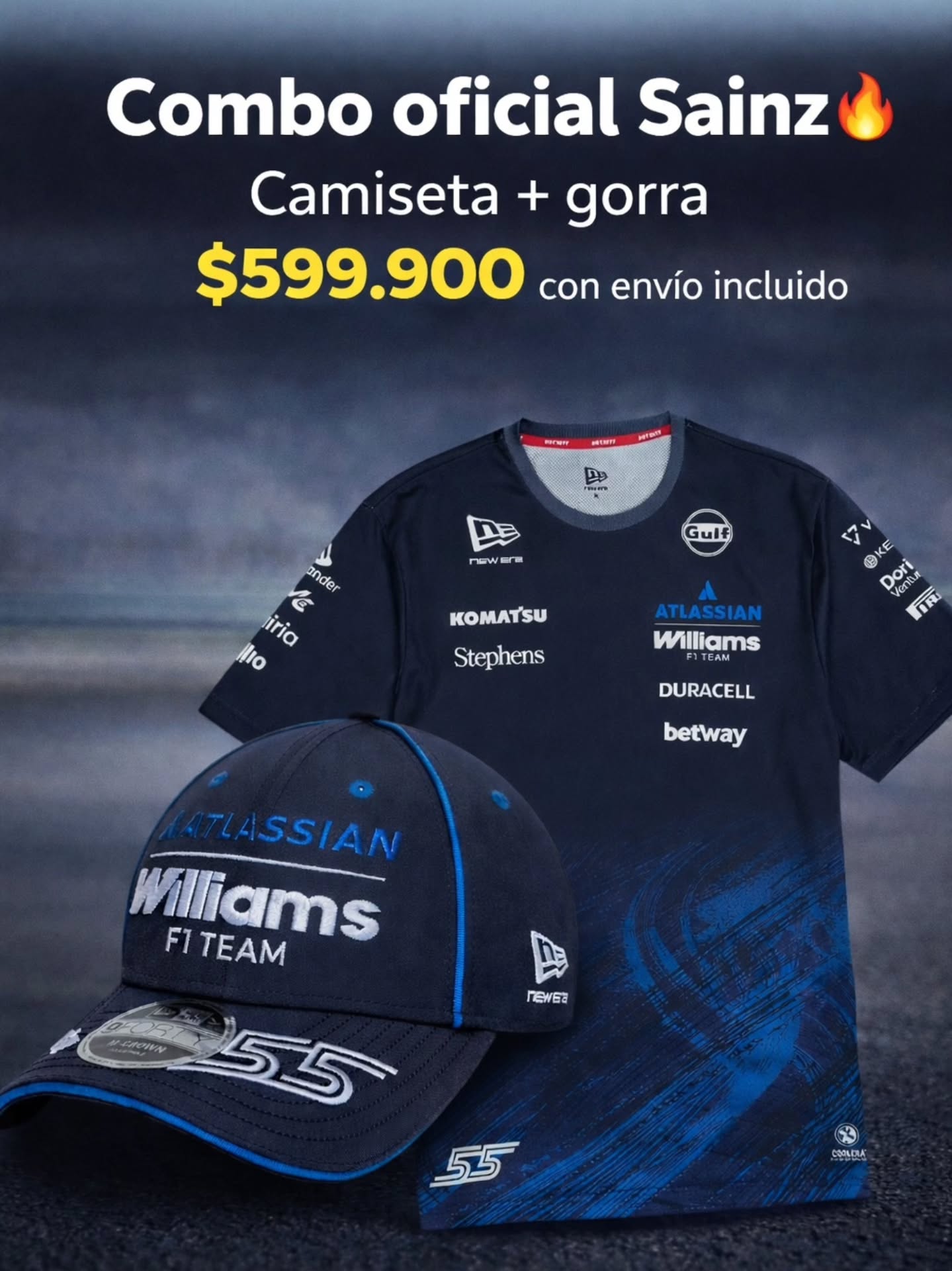Eddie Sobre Ruedas Store Facebook ad: COMBO OFICIAL SAINZ 2026