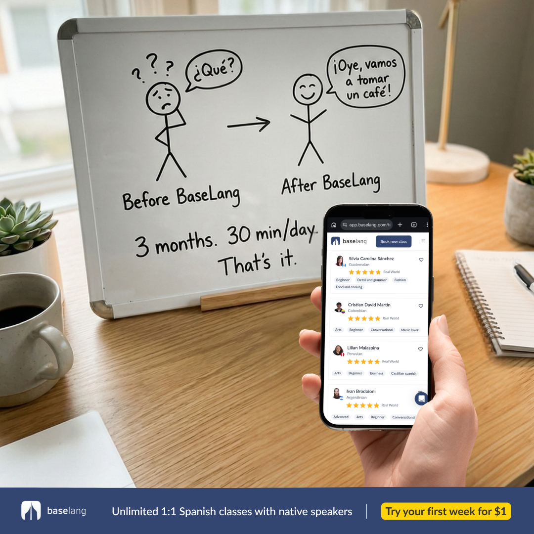 BaseLang Facebook ad