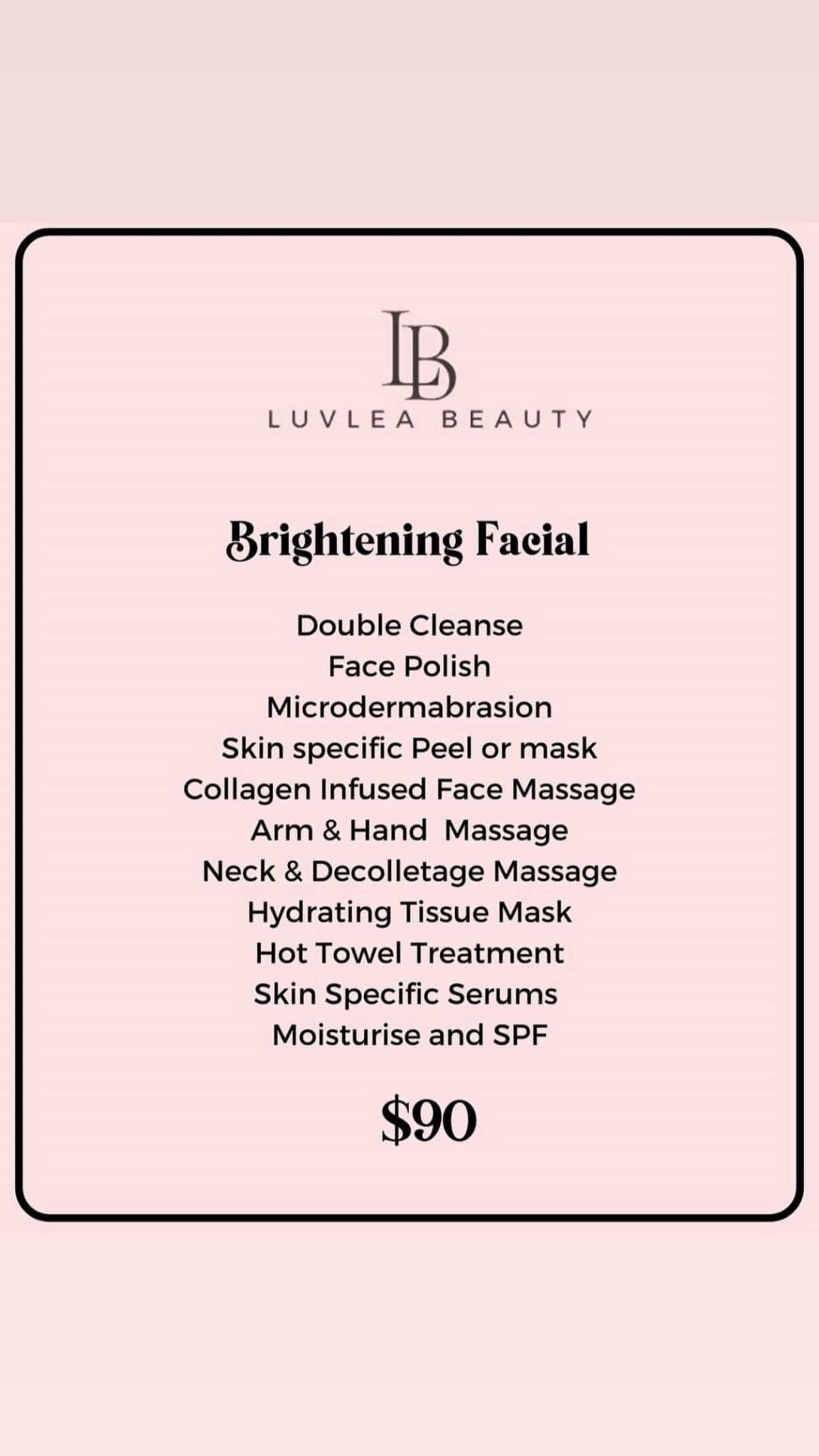 Luvlea Beauty Facebook ad