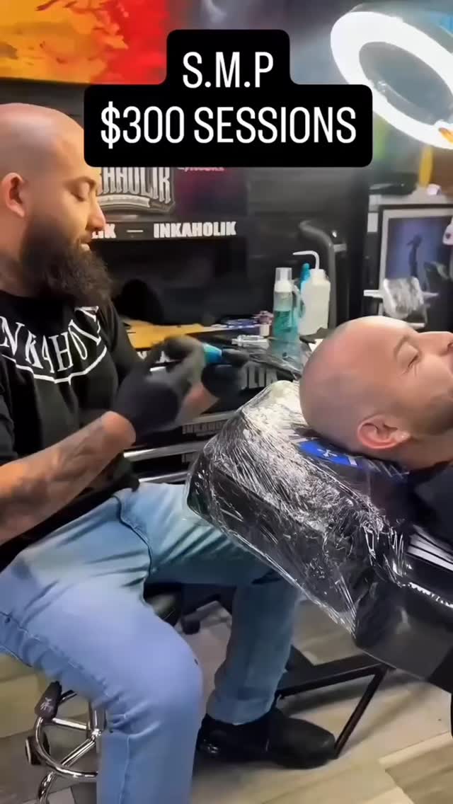 inkaholik.barbershop Facebook ad: SCALP MICROPIGMENTATION