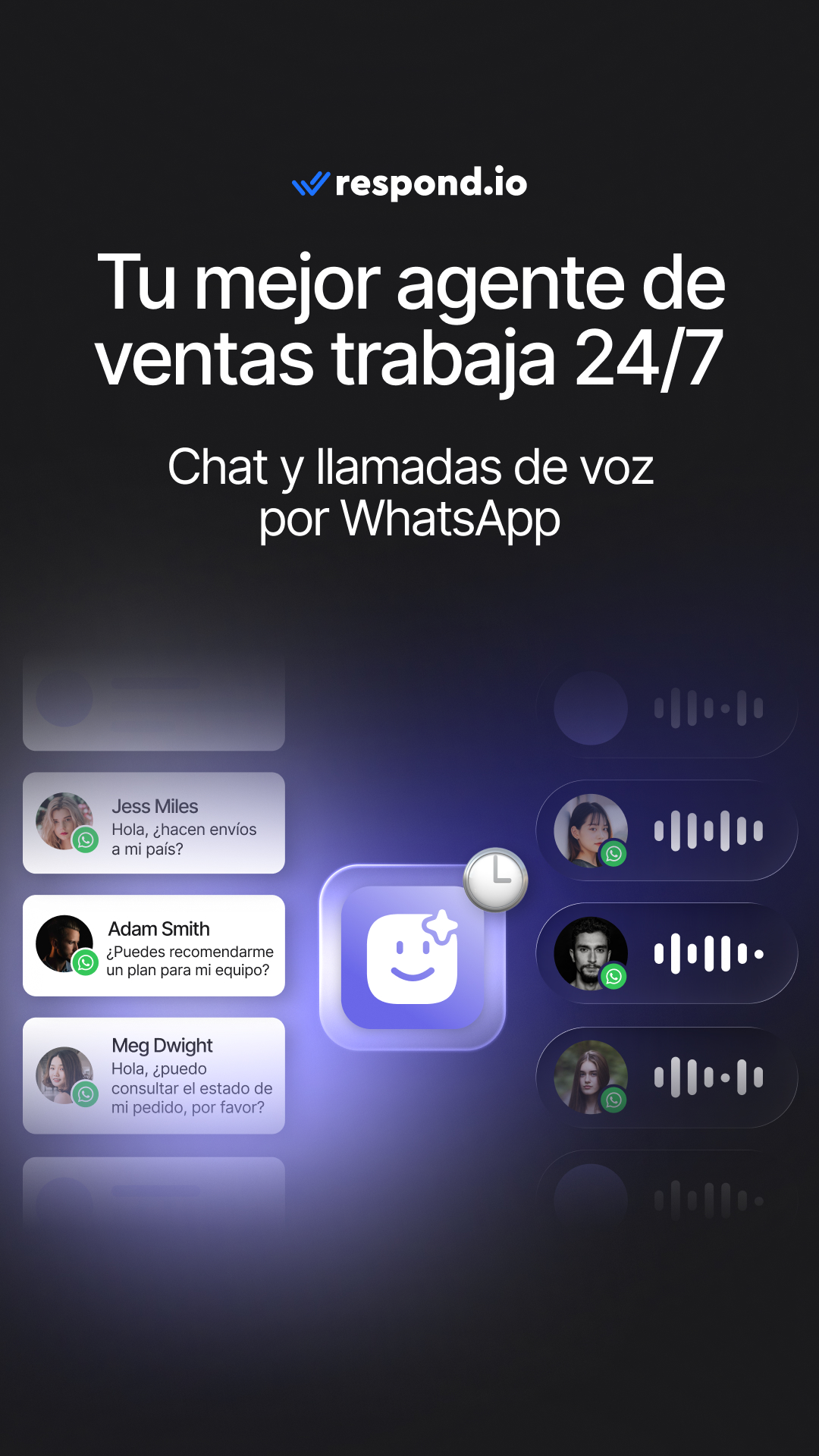 respond.io Facebook ad