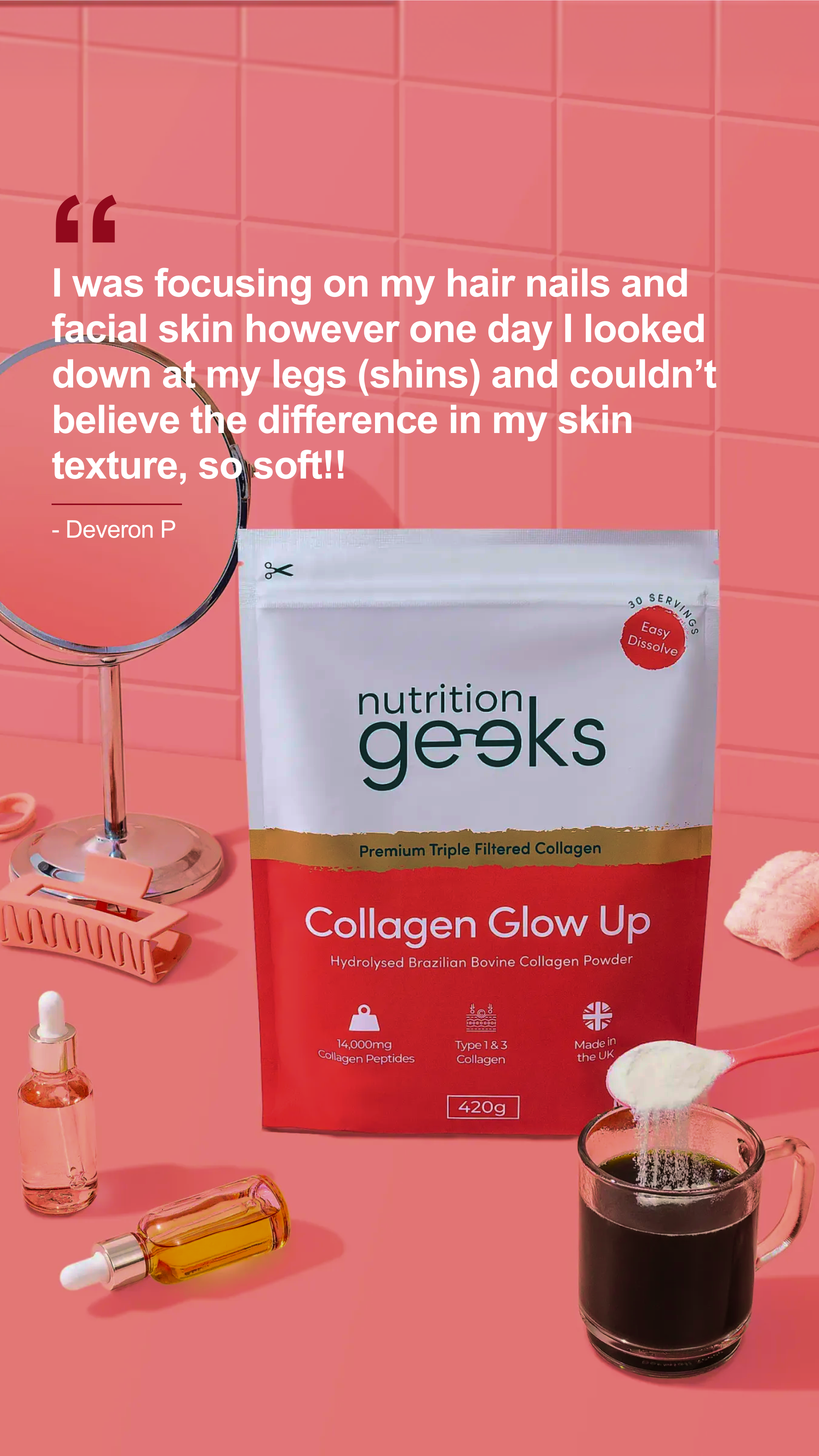 Radiant Over 40 Facebook ad