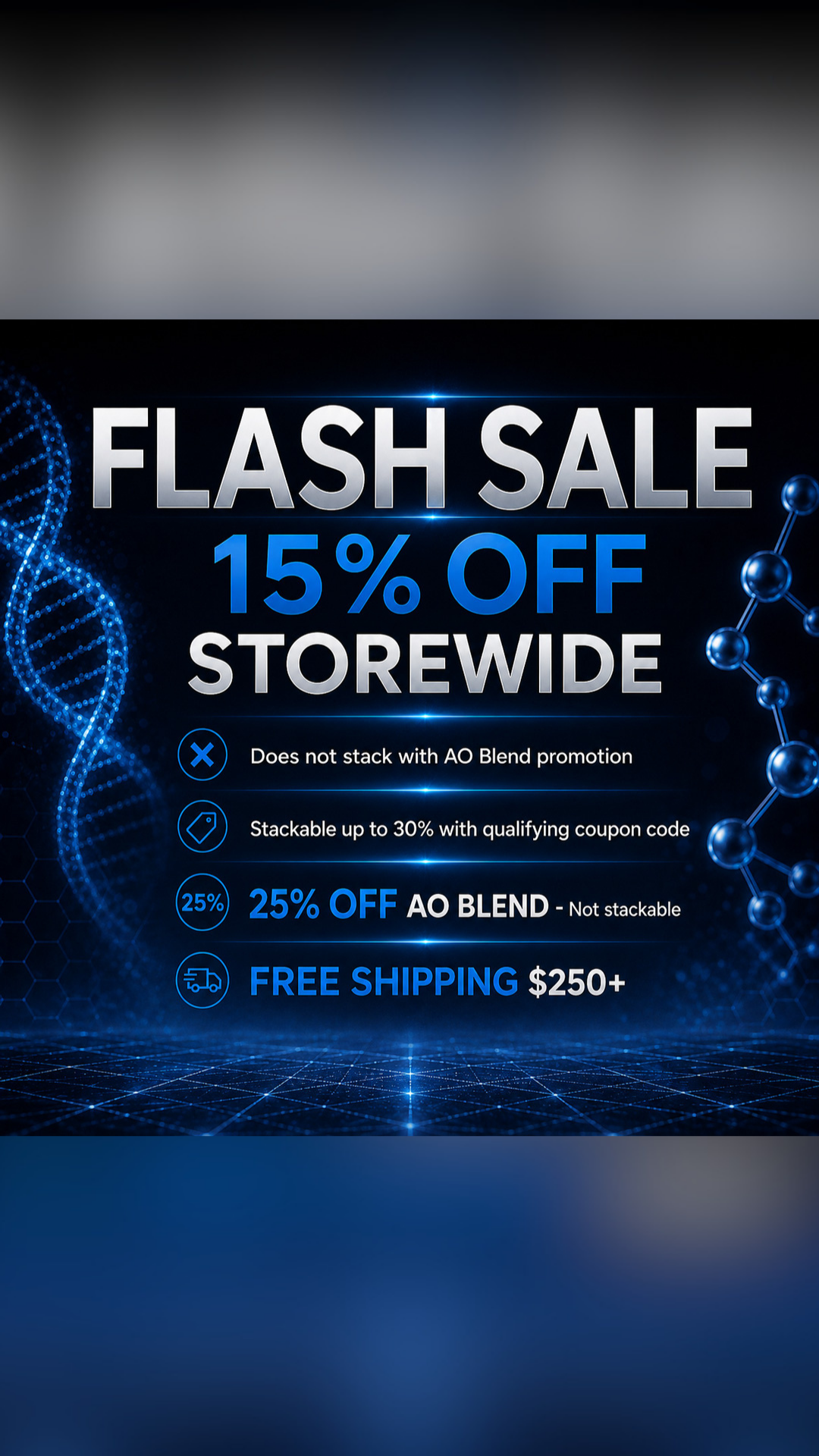 Alpha Omega Peptide Facebook ad