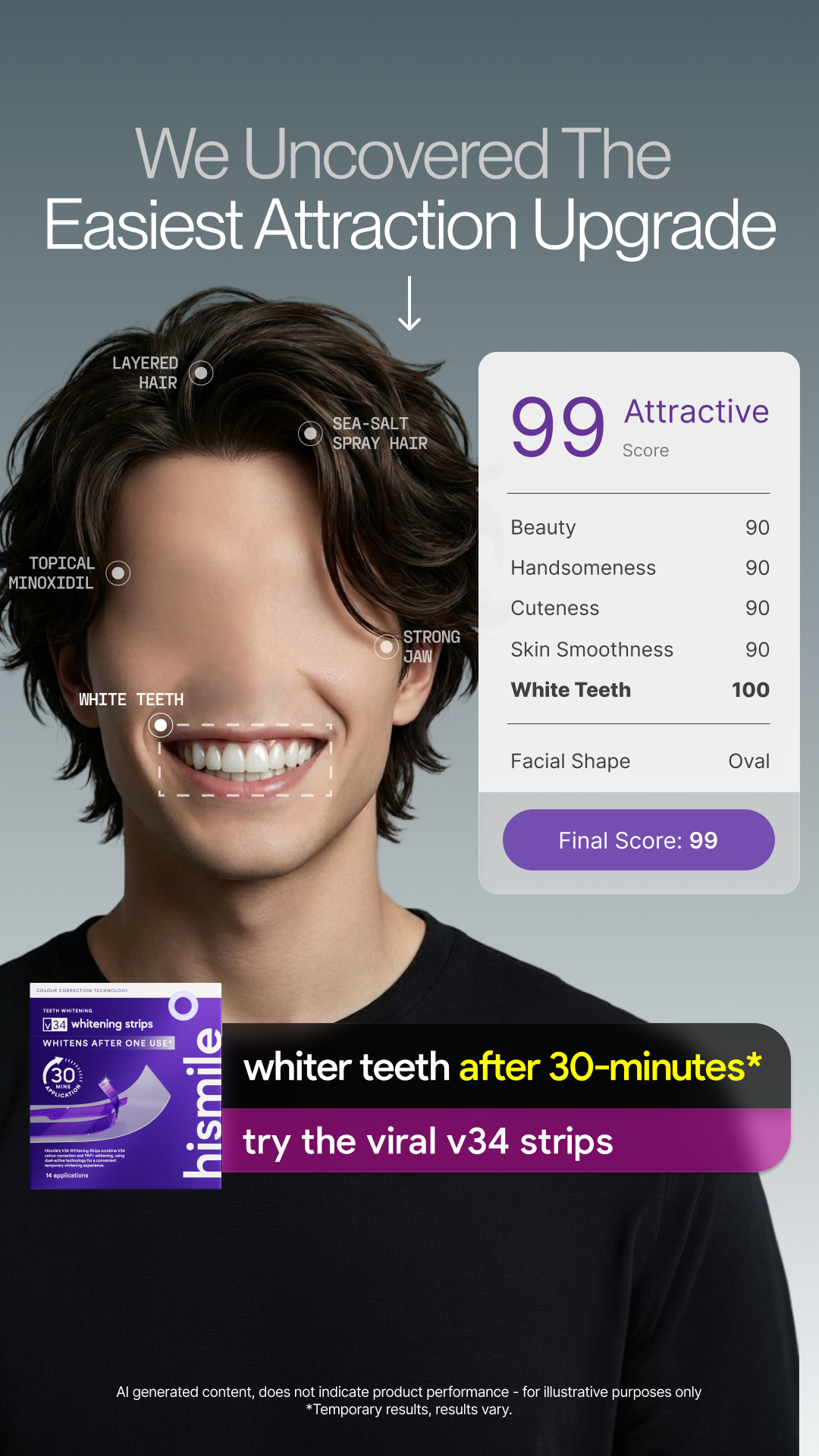 Hismile Facebook ad