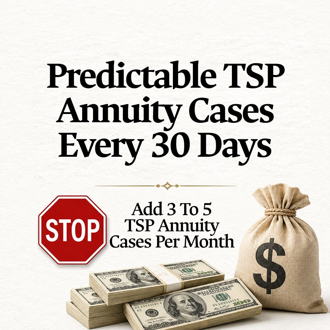 Annuity Leads On Demand Facebook ad: Millions in TSP Money. Not Enough Advisors Who Know How to…