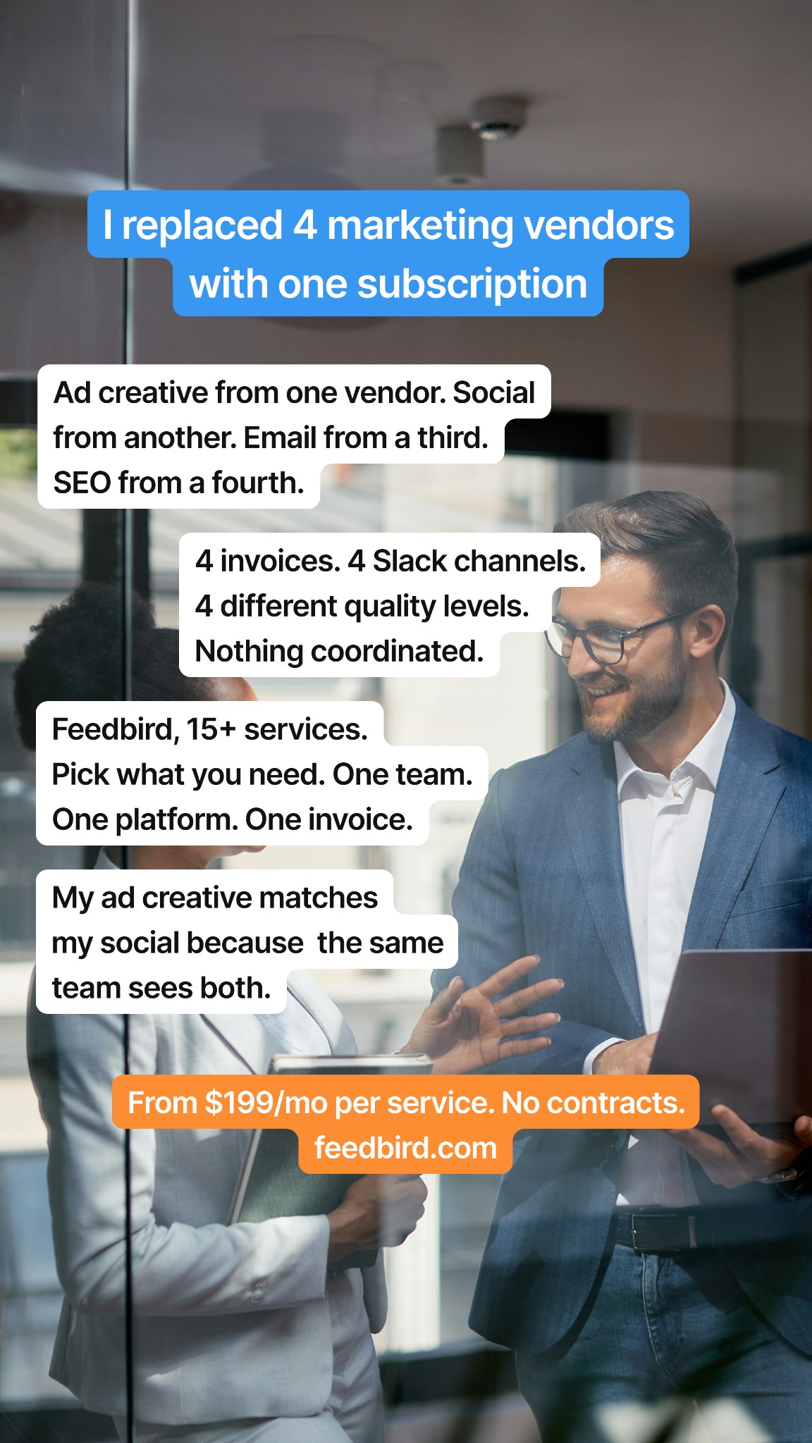 Feedbird Facebook ad