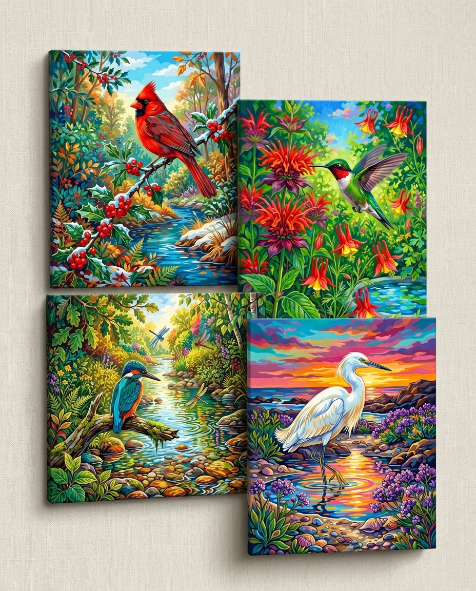 Craftoria Facebook ad: Paint. Collect. Display.