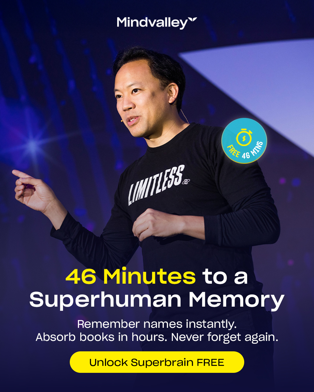 Mindvalley Facebook ad: Master the Meta Skill That Unlocks All Learning