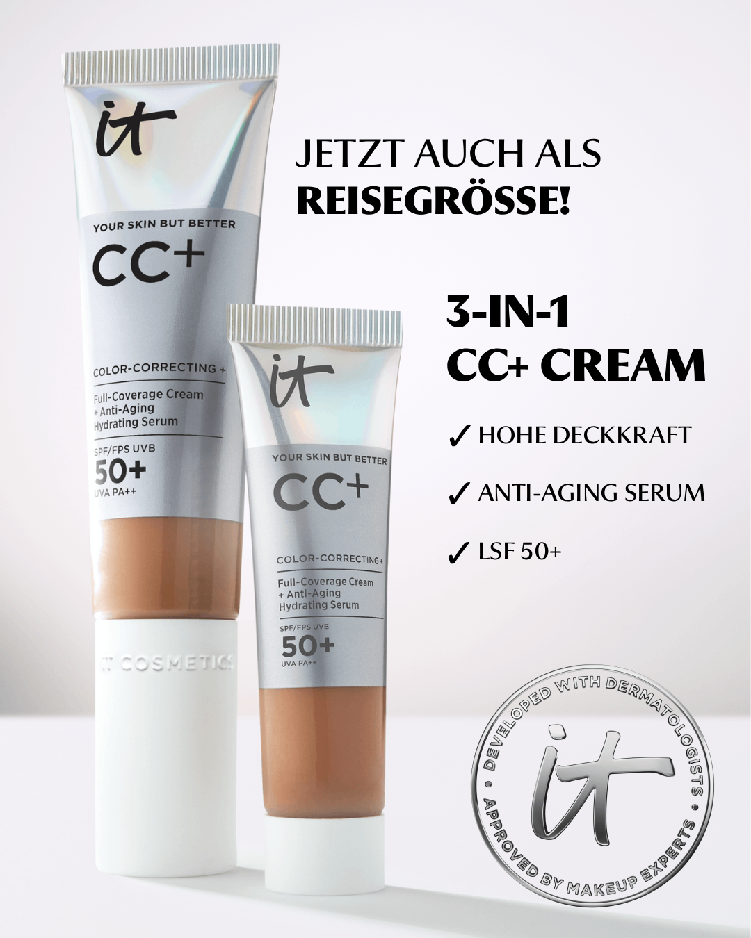IT Cosmetics Facebook ad: CC+ Cream für unterwegs