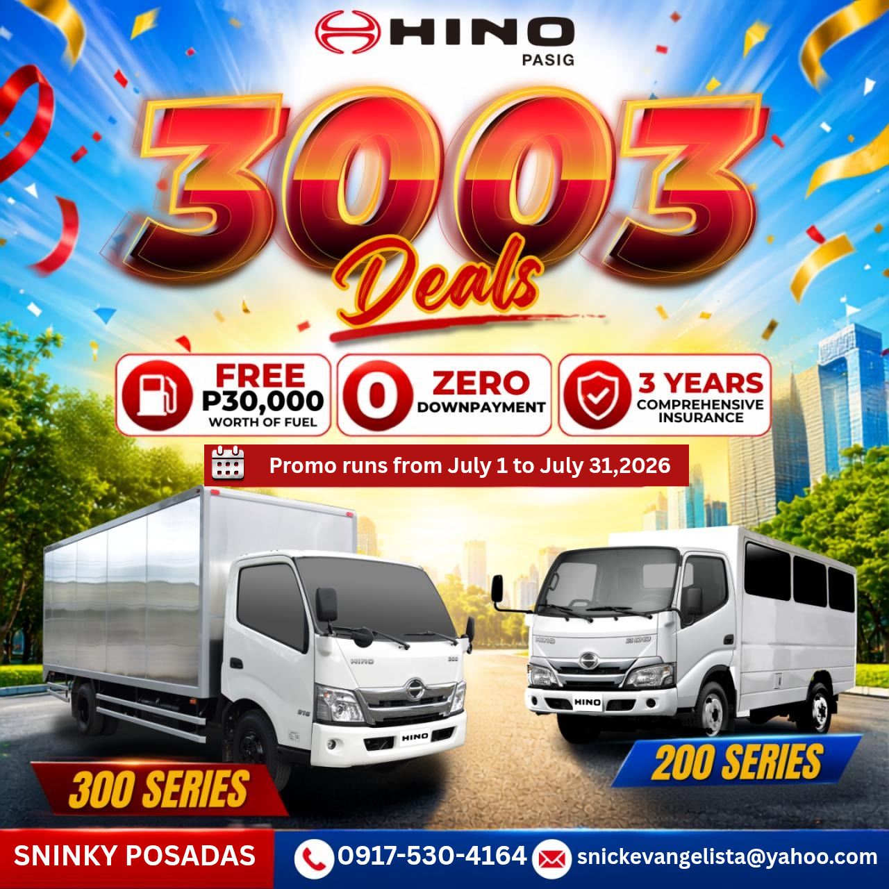 Hino Trucks - Snincky Facebook ad