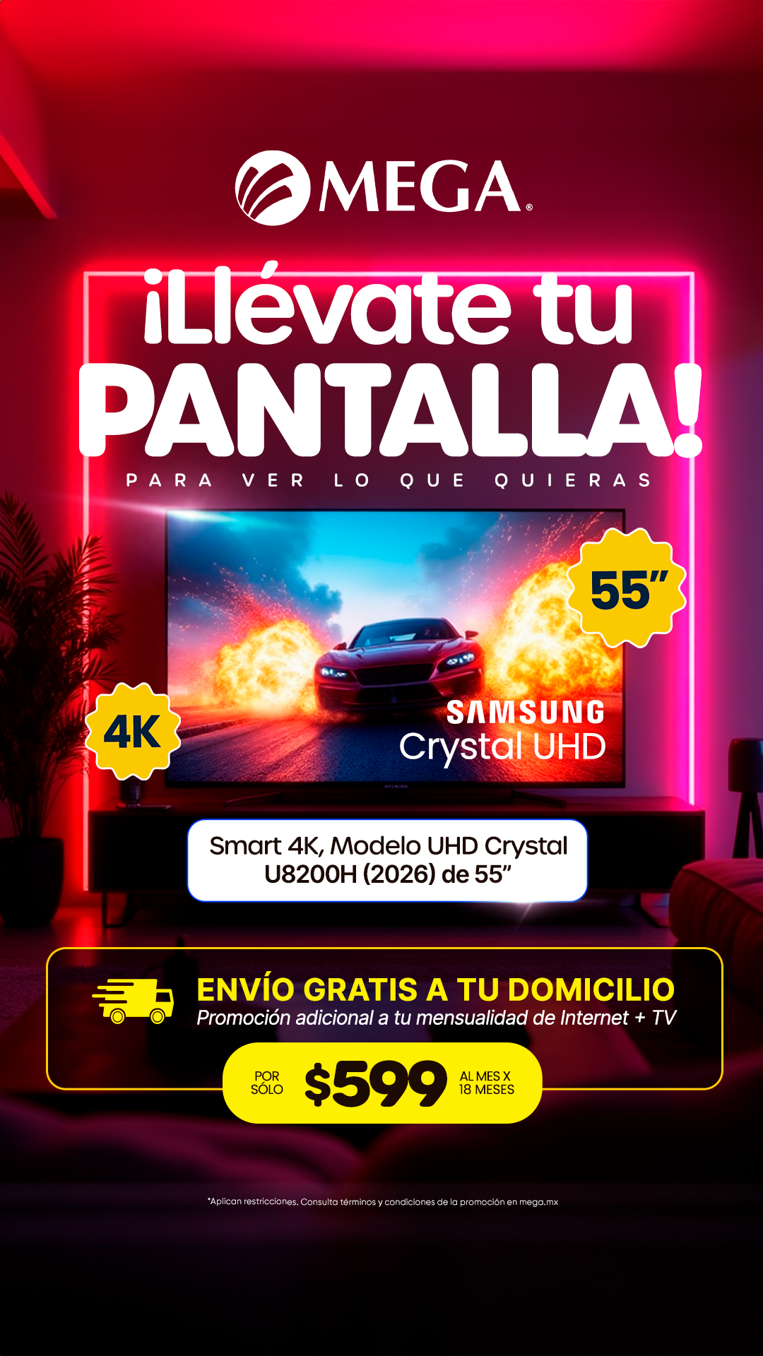 Megacable, Conectamos tu vida Facebook ad