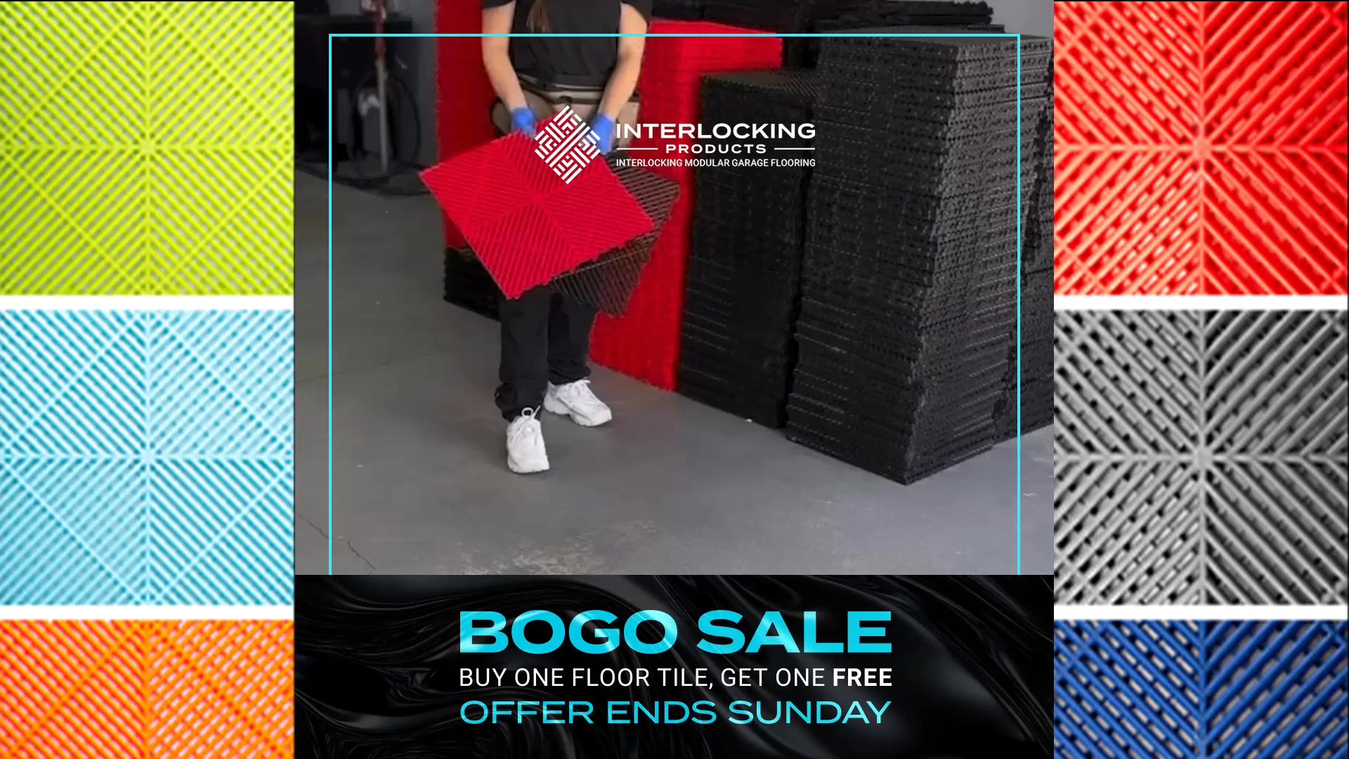 Interlocking Products Facebook ad: DIY in under 1 Hour