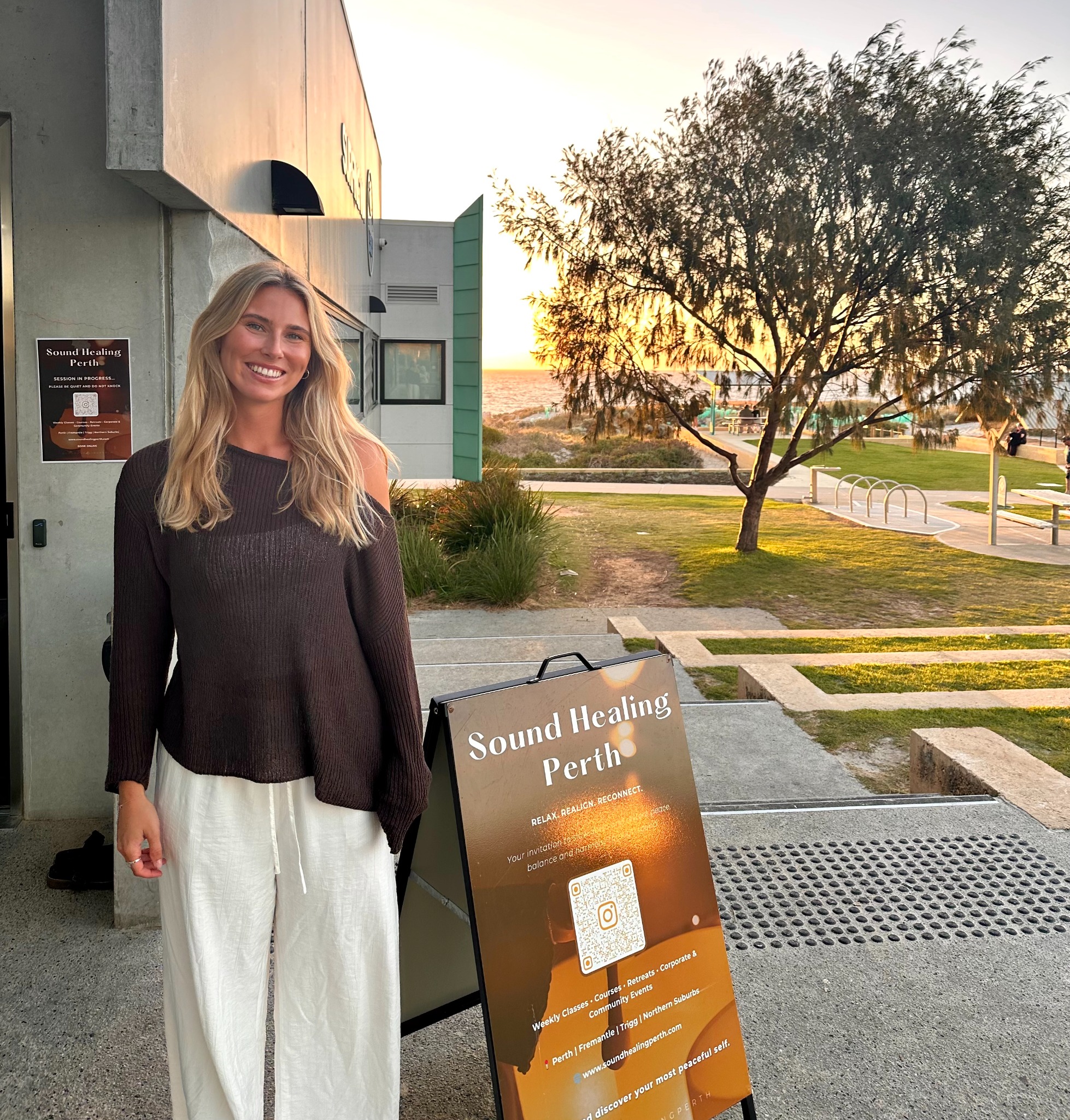 Sound Healing Perth Facebook ad