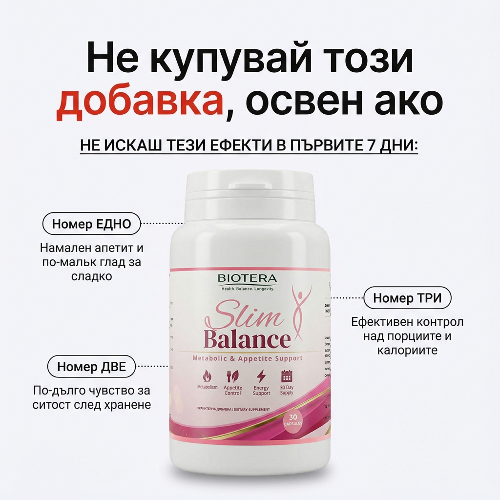 Biotera Facebook ad: По-малко глад. Повече резултати.