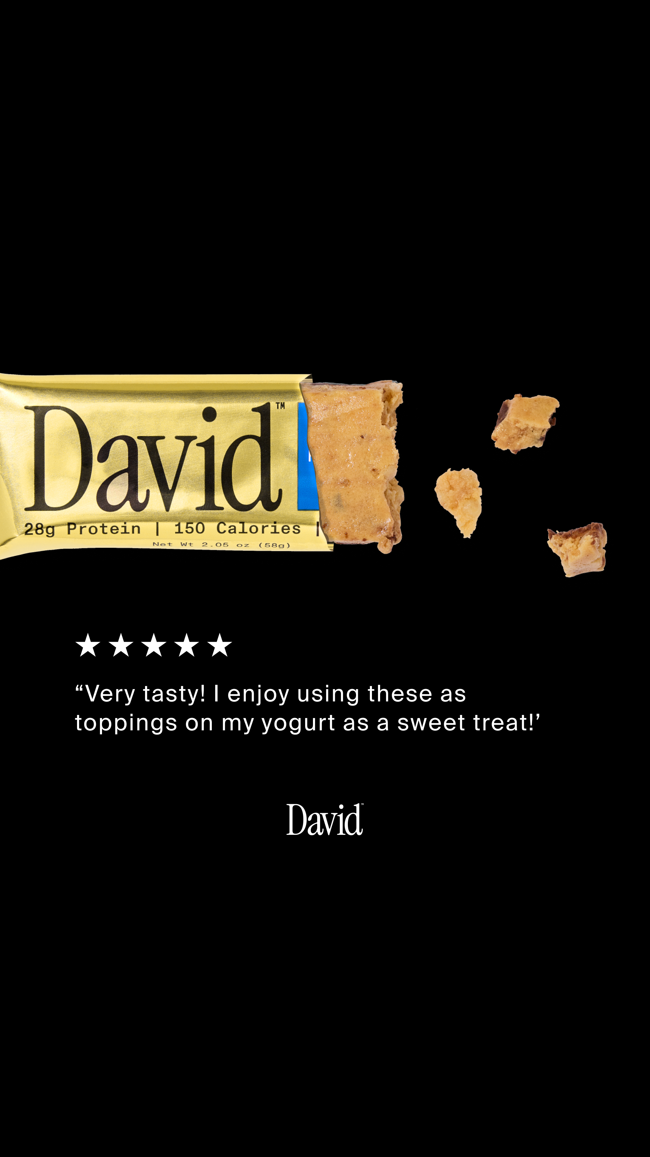 David Protein Facebook ad