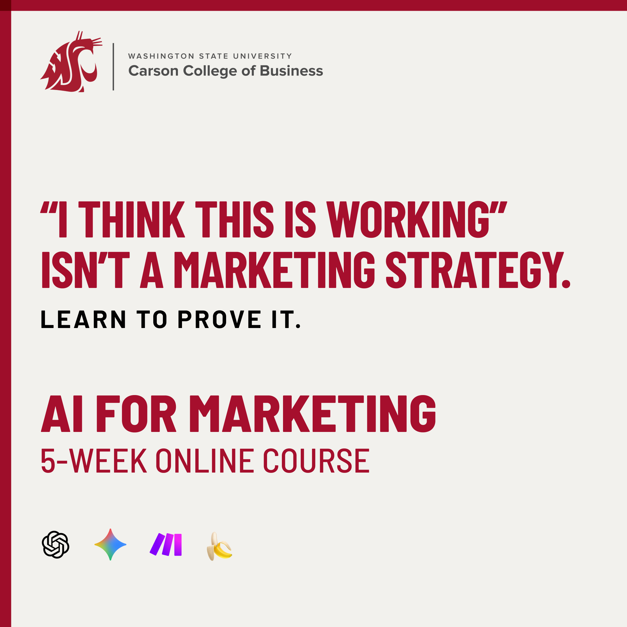 WSU Carson College of Business Facebook ad