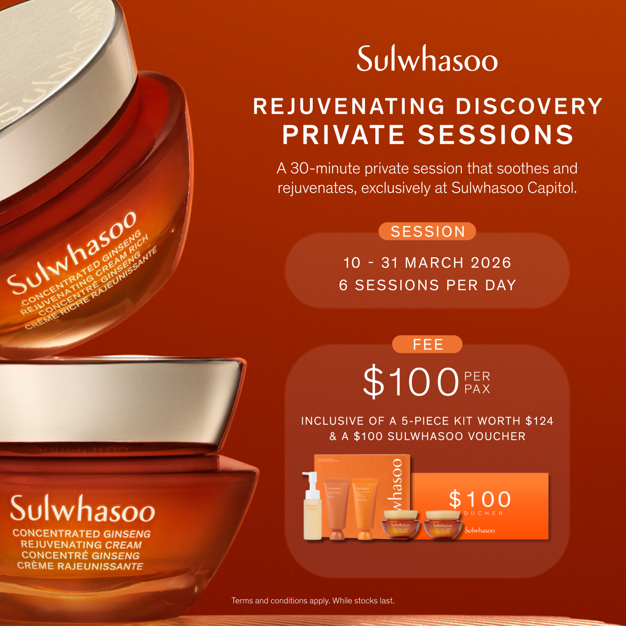 Sulwhasoo Facebook ad: Rejuvenating Discovery Private Session | Sulwhasoo Capitol…