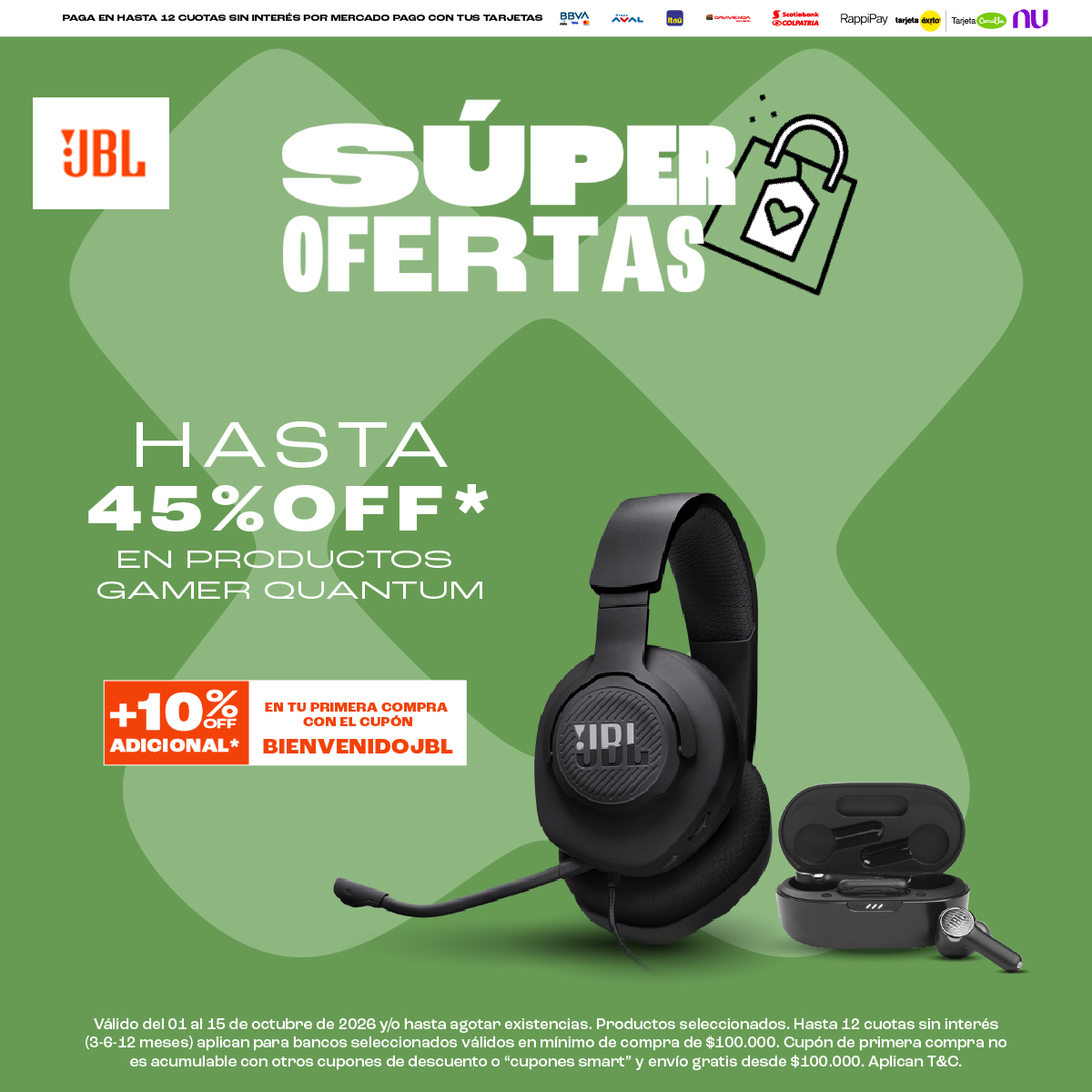 JBL Colombia Facebook ad: Envío gratis