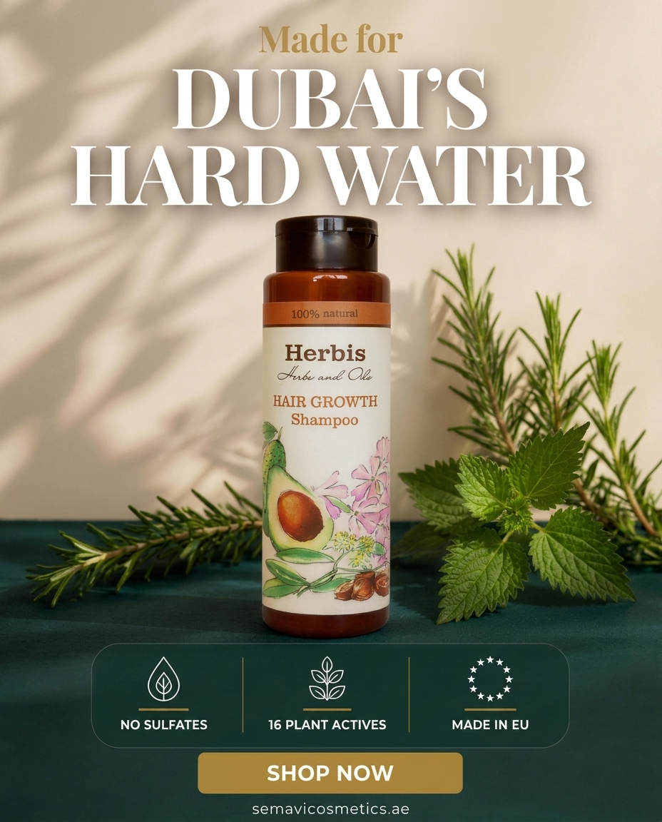 Semavi Cosmetics Facebook ad: Made for Dubai's Hard Water