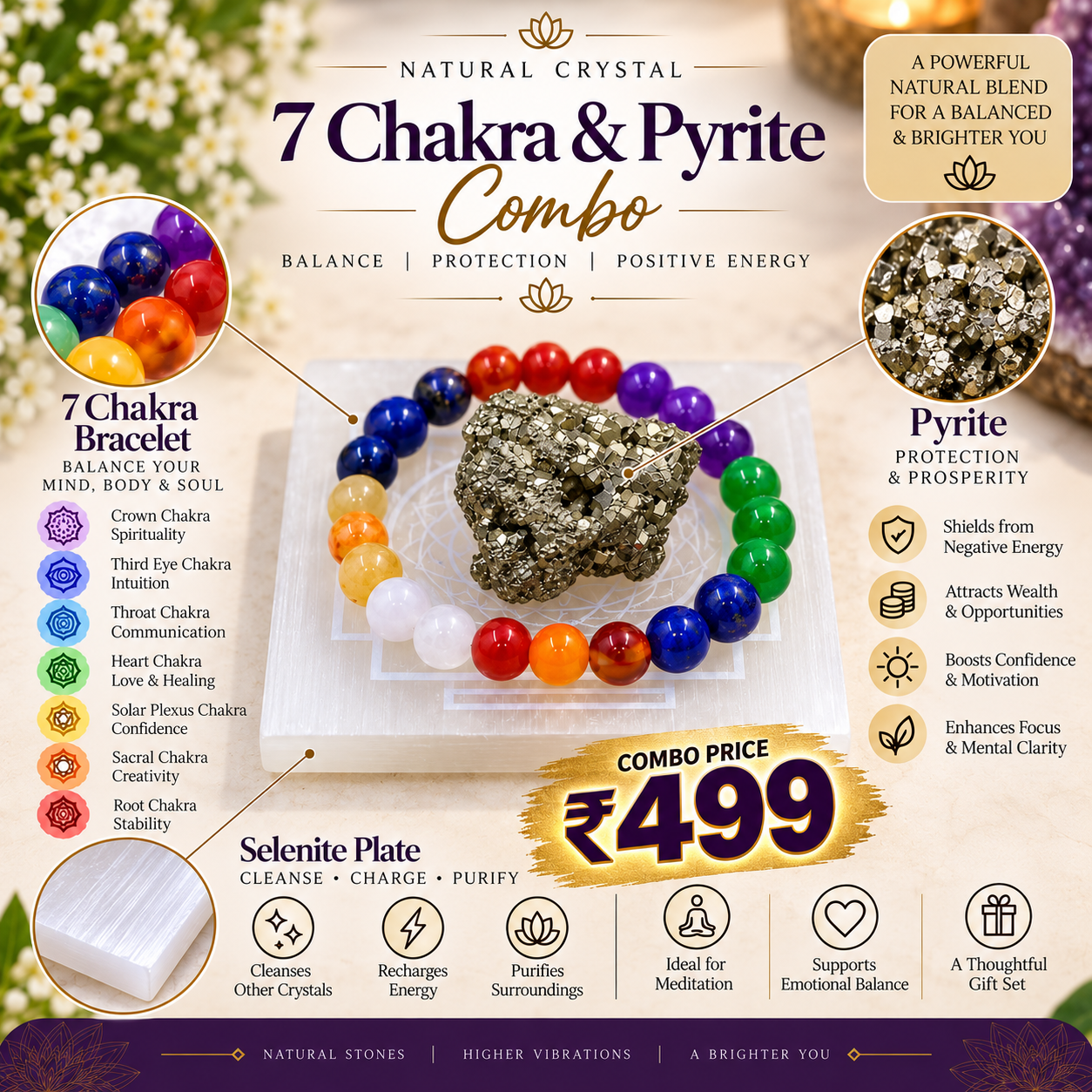 STONE MART Facebook ad: Shop Natural Crystal Combos