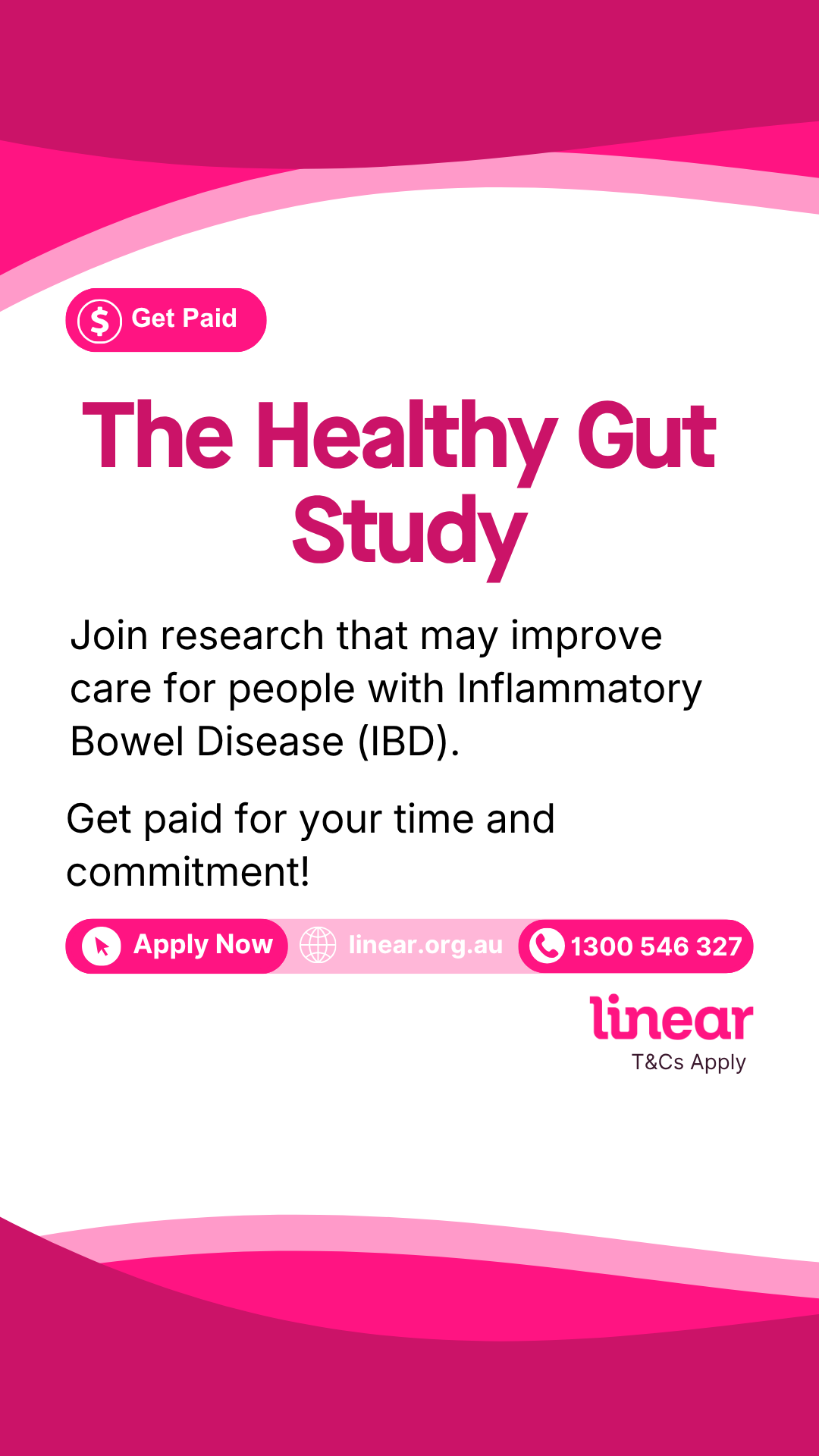 Linear Clinical Research Facebook ad from Jun 2, 2026