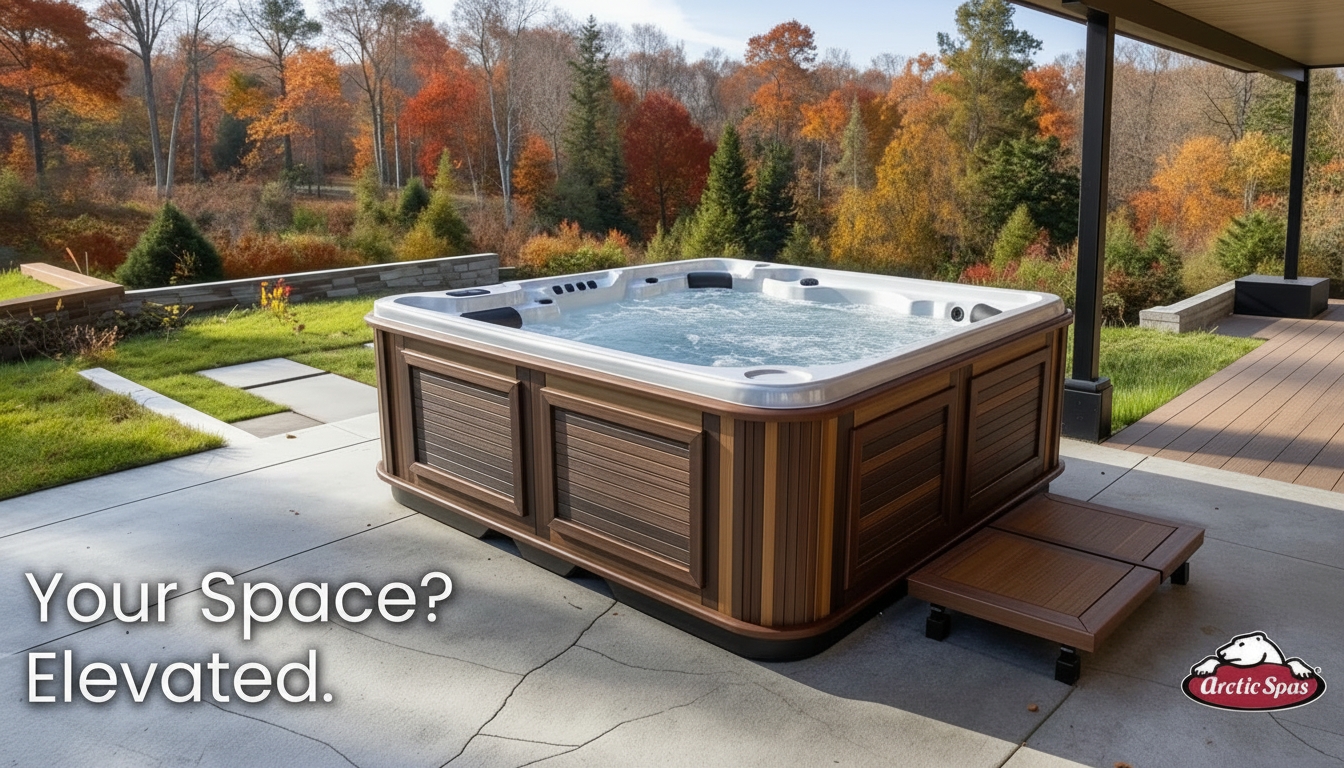 Hydro Pool and Spa Facebook ad: Cool Nights. Warm Water. Ultimate Relaxation.