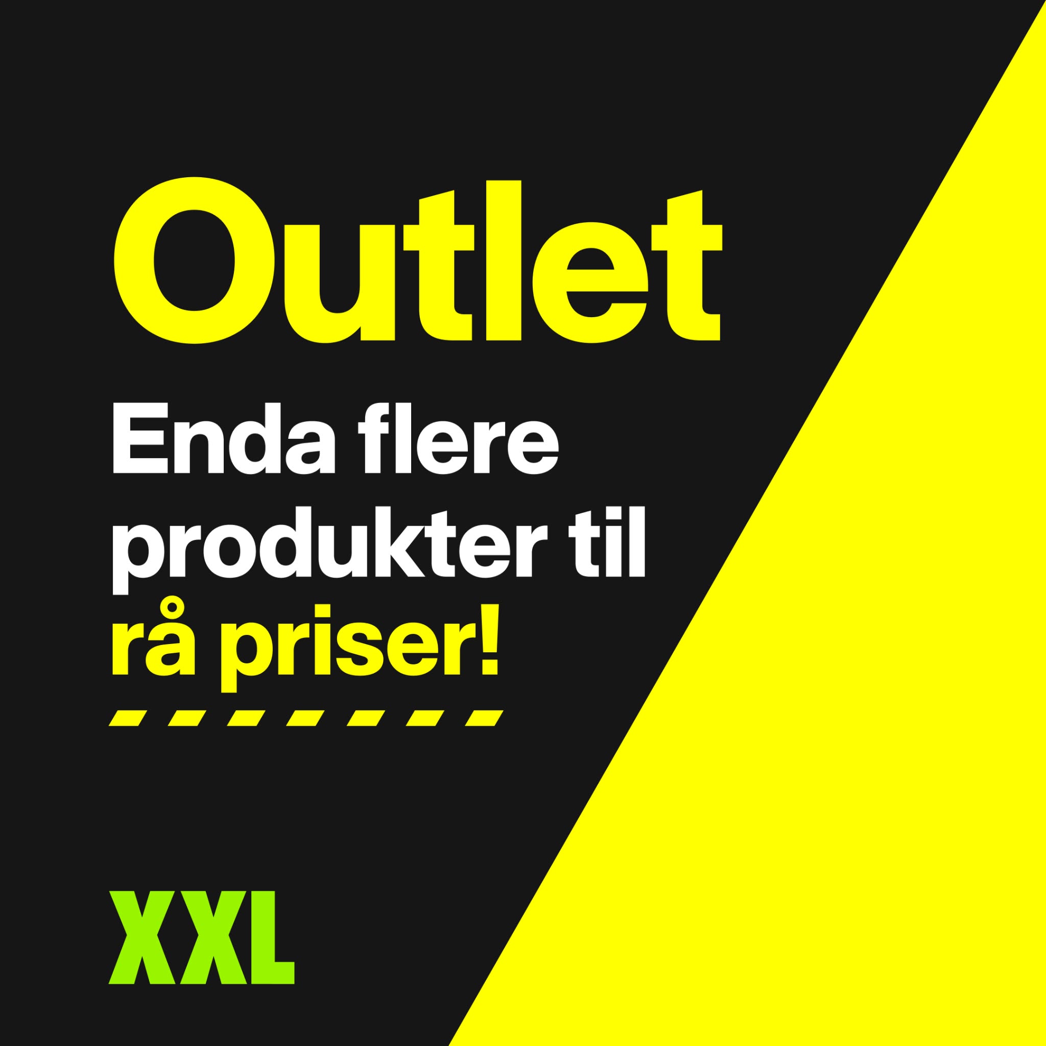 XXL Sport & Villmark Facebook ad: Outlet