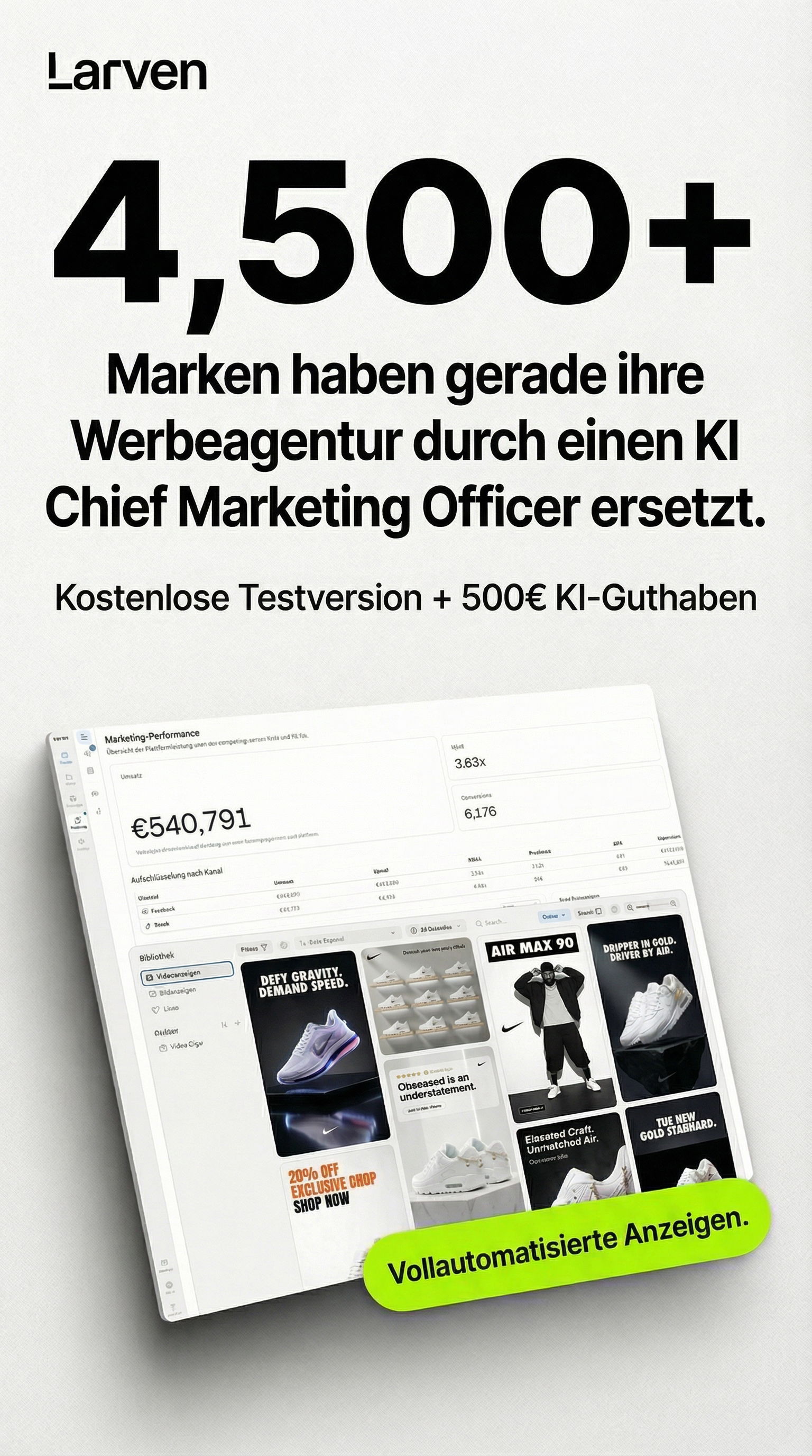 Larven AI Facebook ad