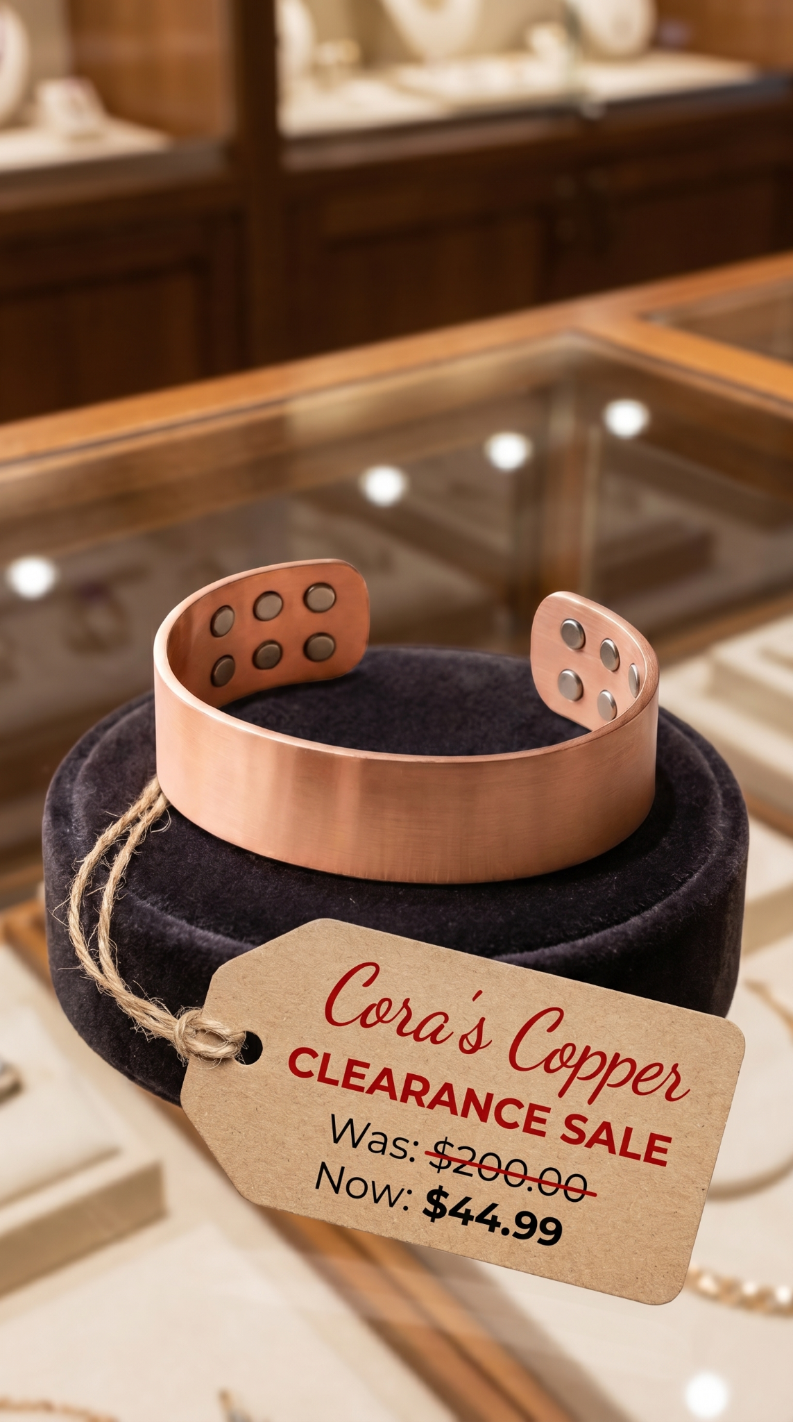 Cora's Copper Jewelry Facebook ad