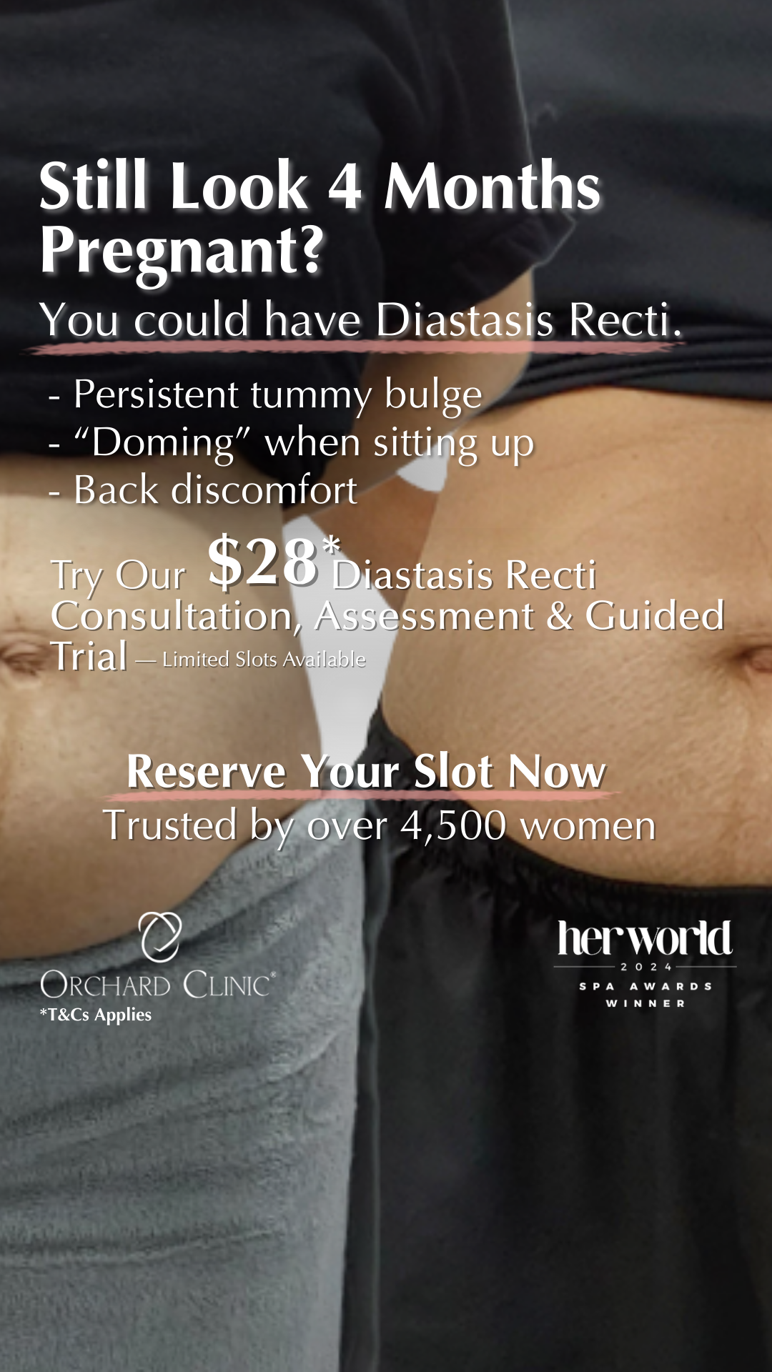 Orchard Clinic Facebook ad from Mar 30, 2026