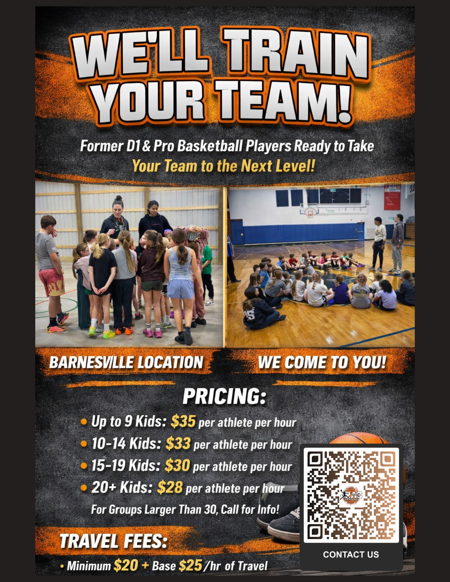 JRAC Basketball Training Facebook ad: We’ve had several teams reach out asking about…