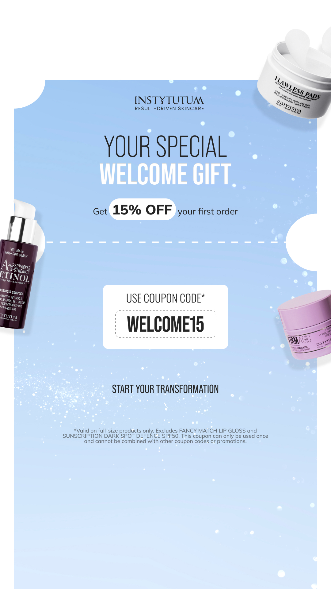 Instytutum Result-Driven Skincare Facebook ad