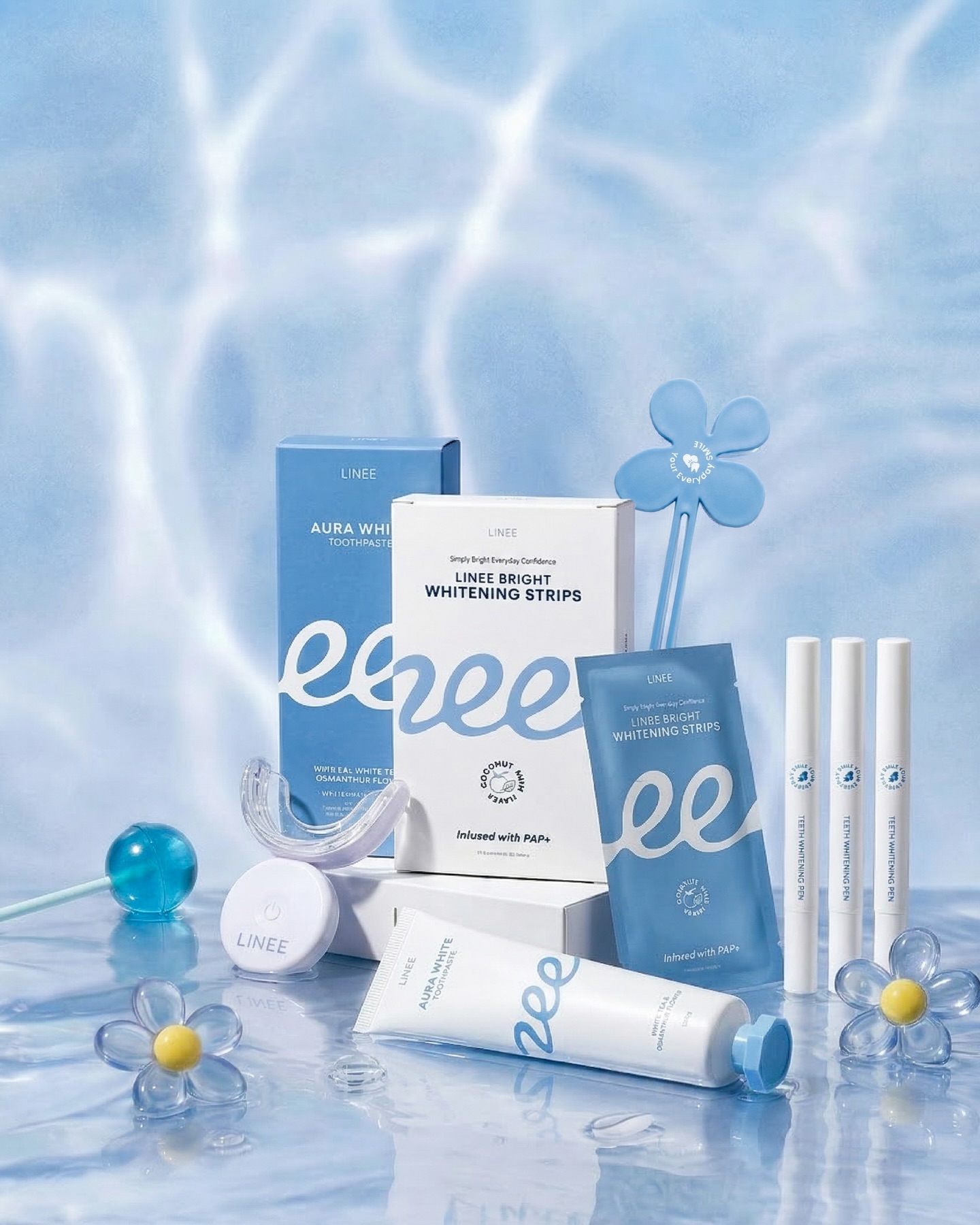 LINEE professional teeth whitening Facebook ad: Unlock your brightest smile with Linee