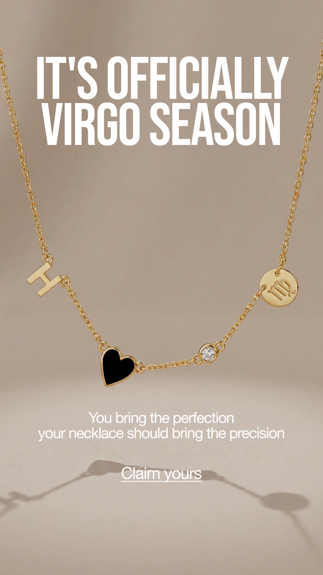 Oak and Luna Facebook ad: A necklace that’s based on your sign