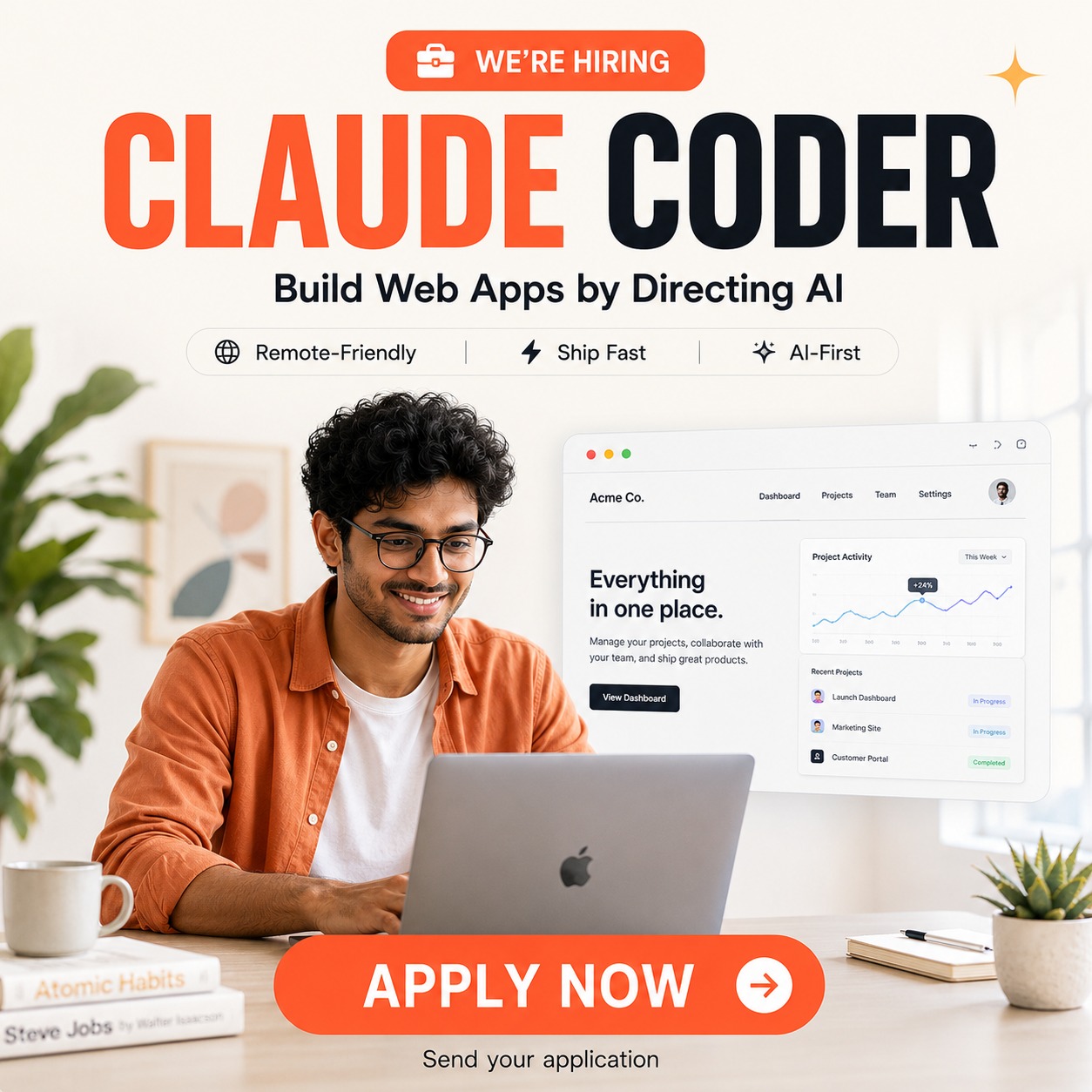 Bookmymeet Facebook ad: We're Hiring, Apply Now