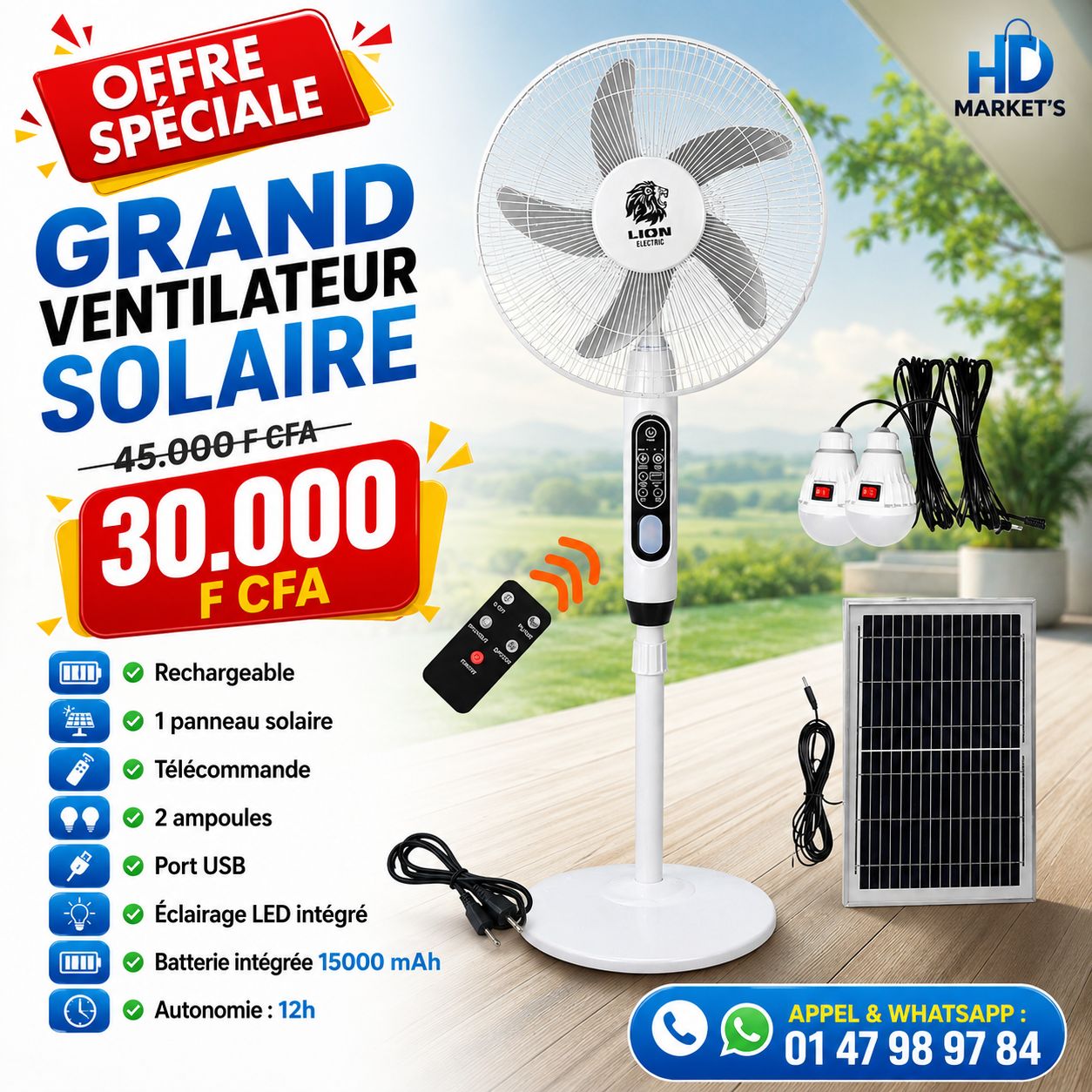 HD Market's 2.0 Facebook ad: OFFRE SPÉCIALE À NE PAS MANQUER!