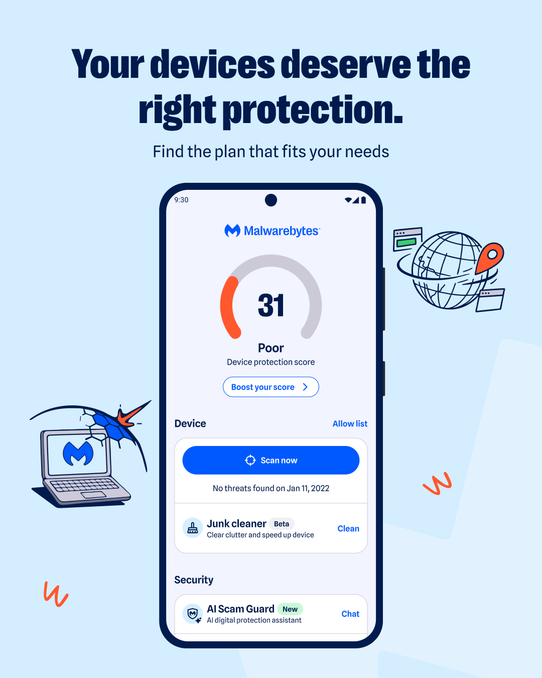 Malwarebytes Facebook ad
