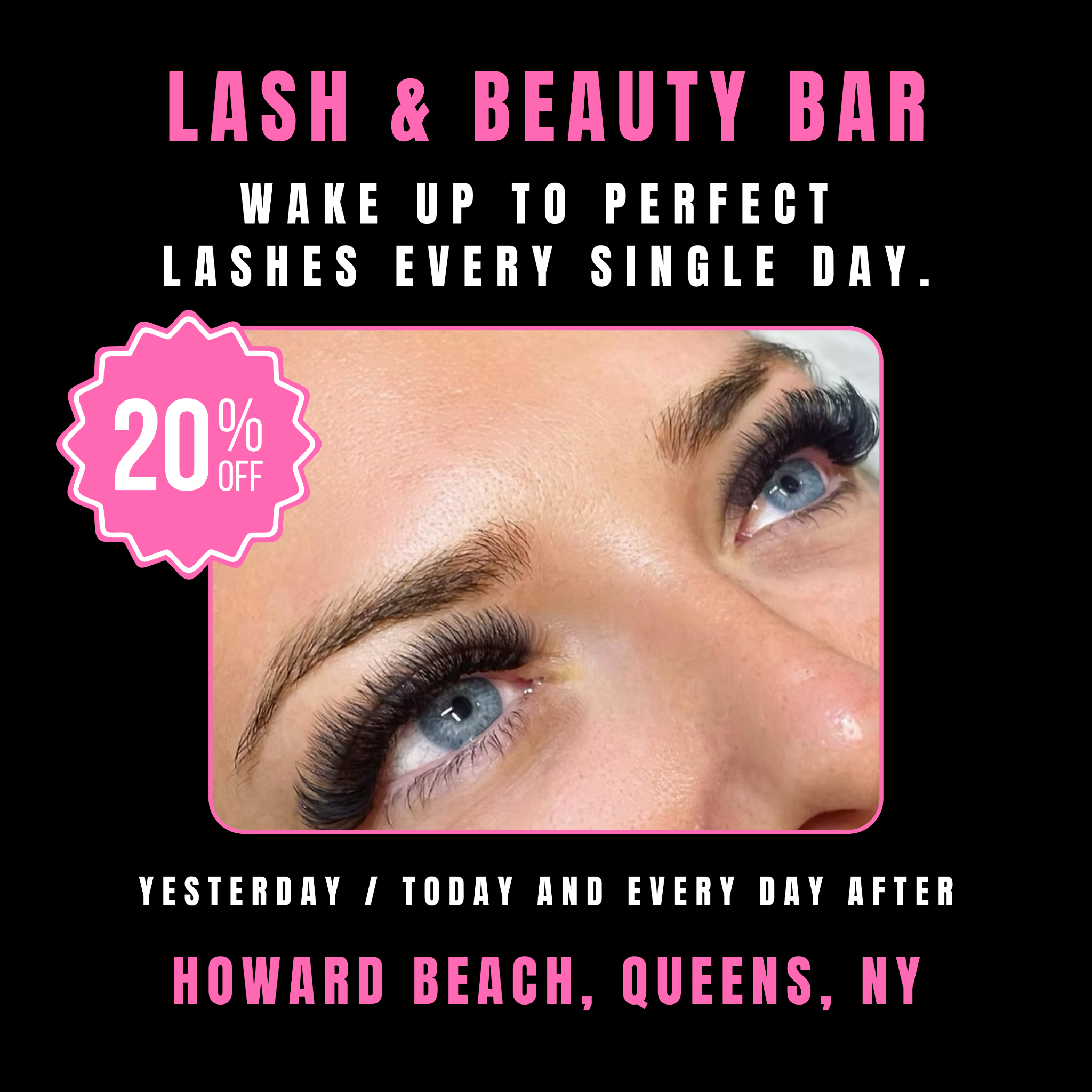 Lash & Beauty Bar Howard Beach Facebook ad