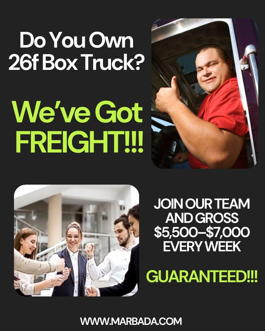 Marbada Logistics Facebook ad