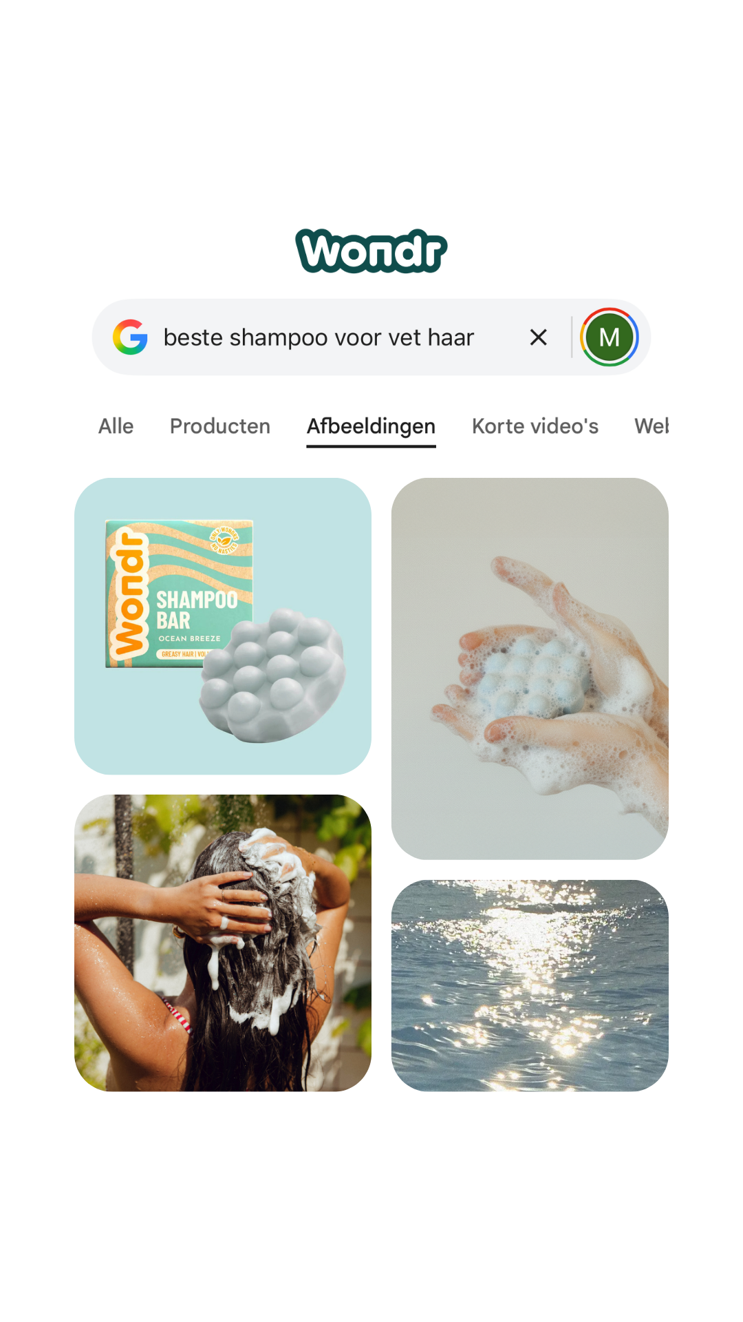 WONDR care Facebook ad