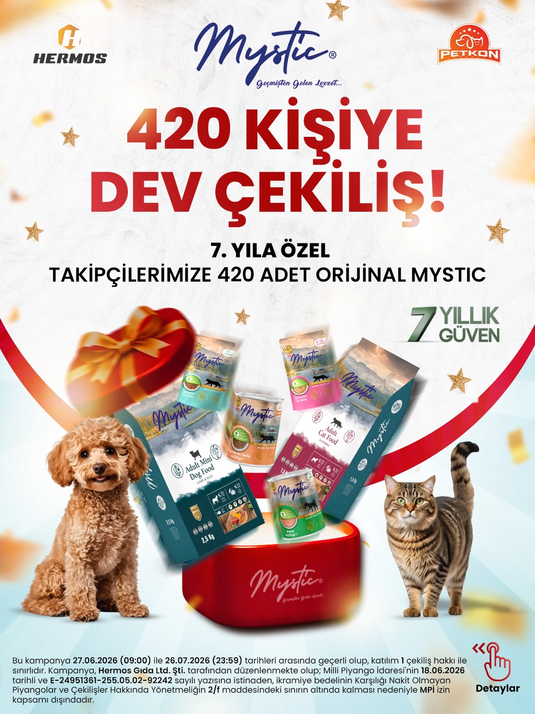 Mystic Pet Food Facebook ad: 7 YILDIR TEK GERÇEK: 420 ŞANSLI KİŞİYE DEV…