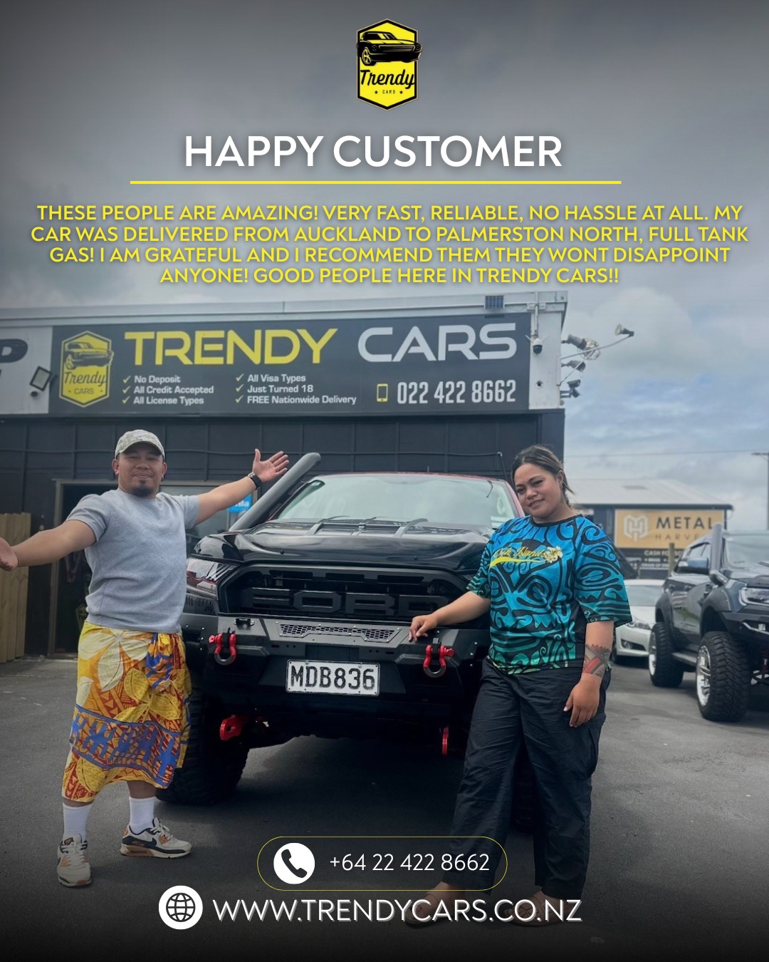 Trendy Cars Nz Facebook ad: Every Customer has a story and we love…