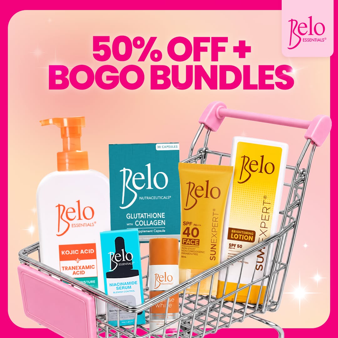 Belo Essentials Facebook ad: Stock up on your Belo Essentials must-haves!