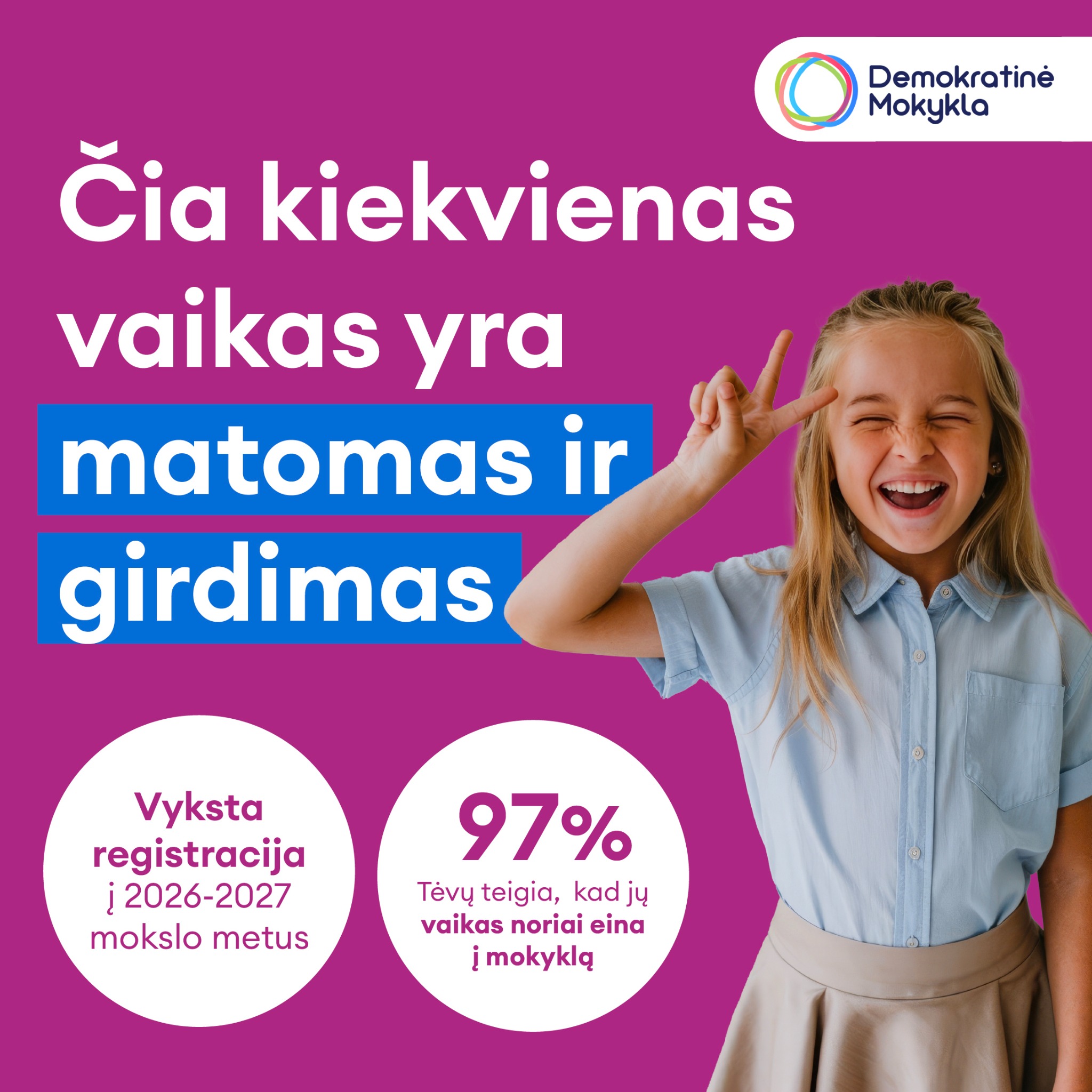 Demokratinė mokykla Facebook ad