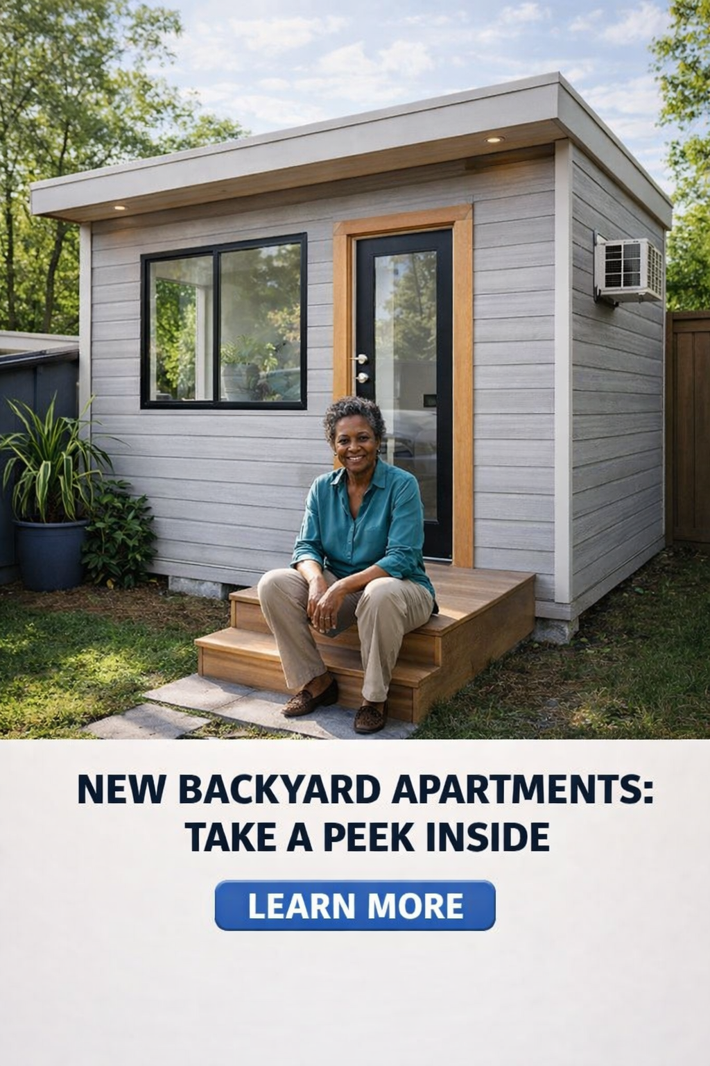 Smart Finds Facebook ad: Modern Backyard Apartments
